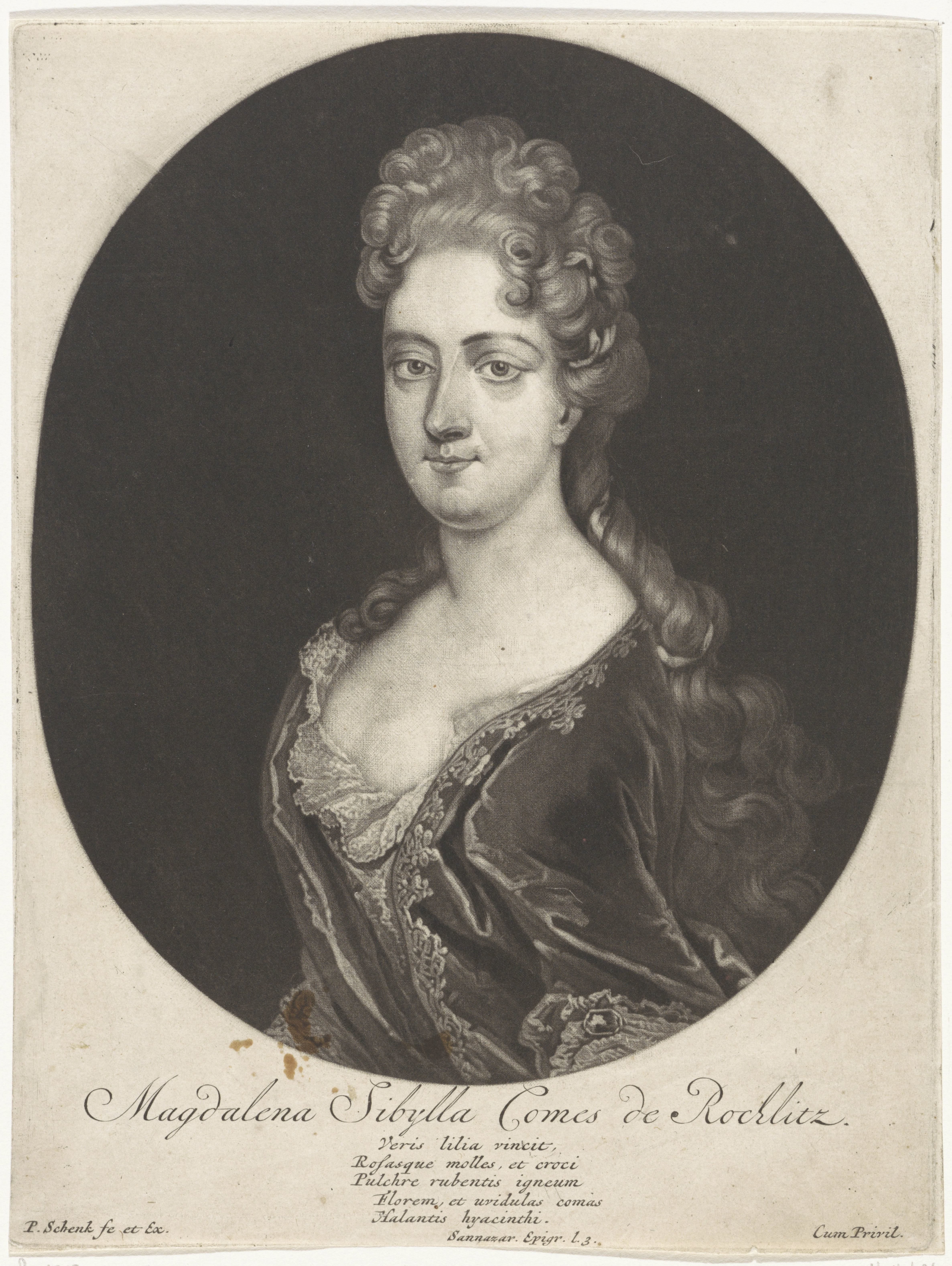 Portret van Magdalena Sibylla von Neitschütz