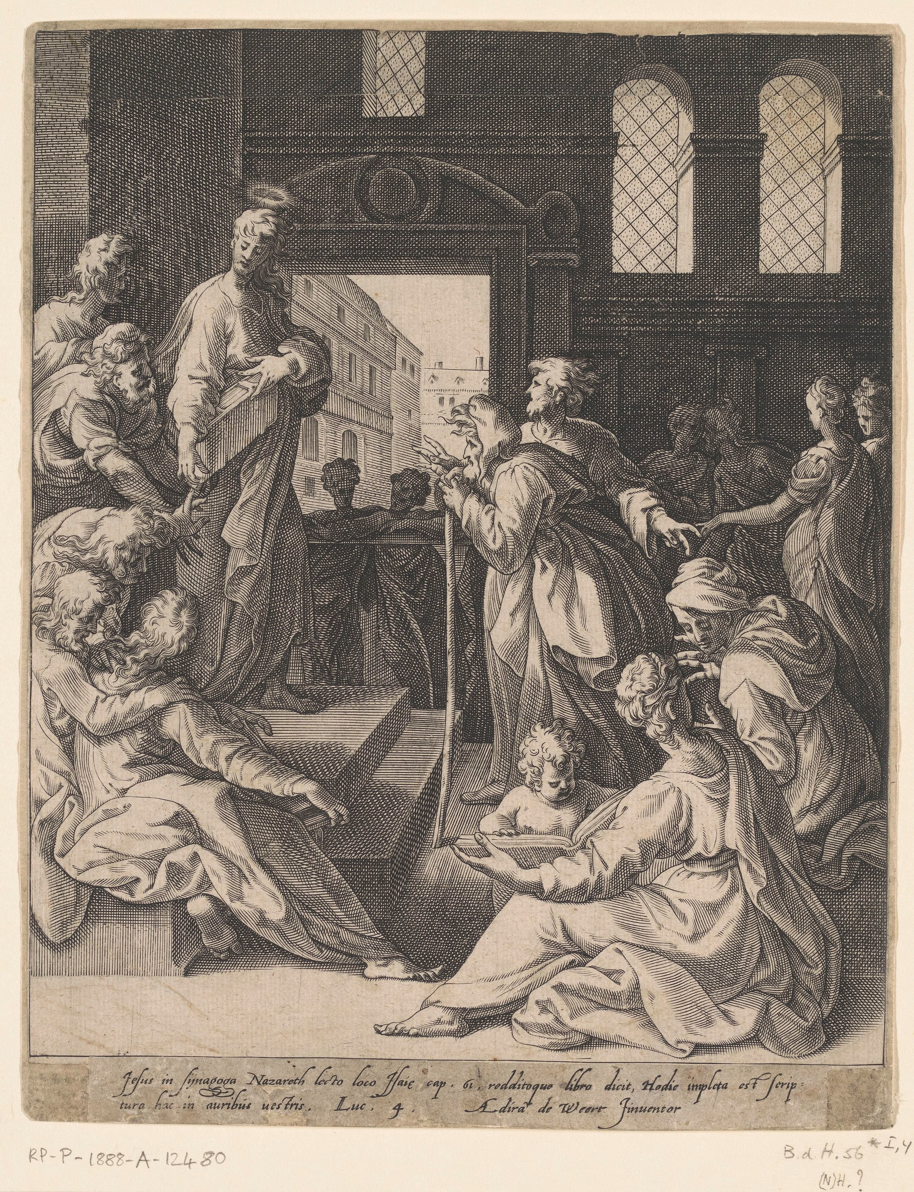 Christus predikt in de tempel