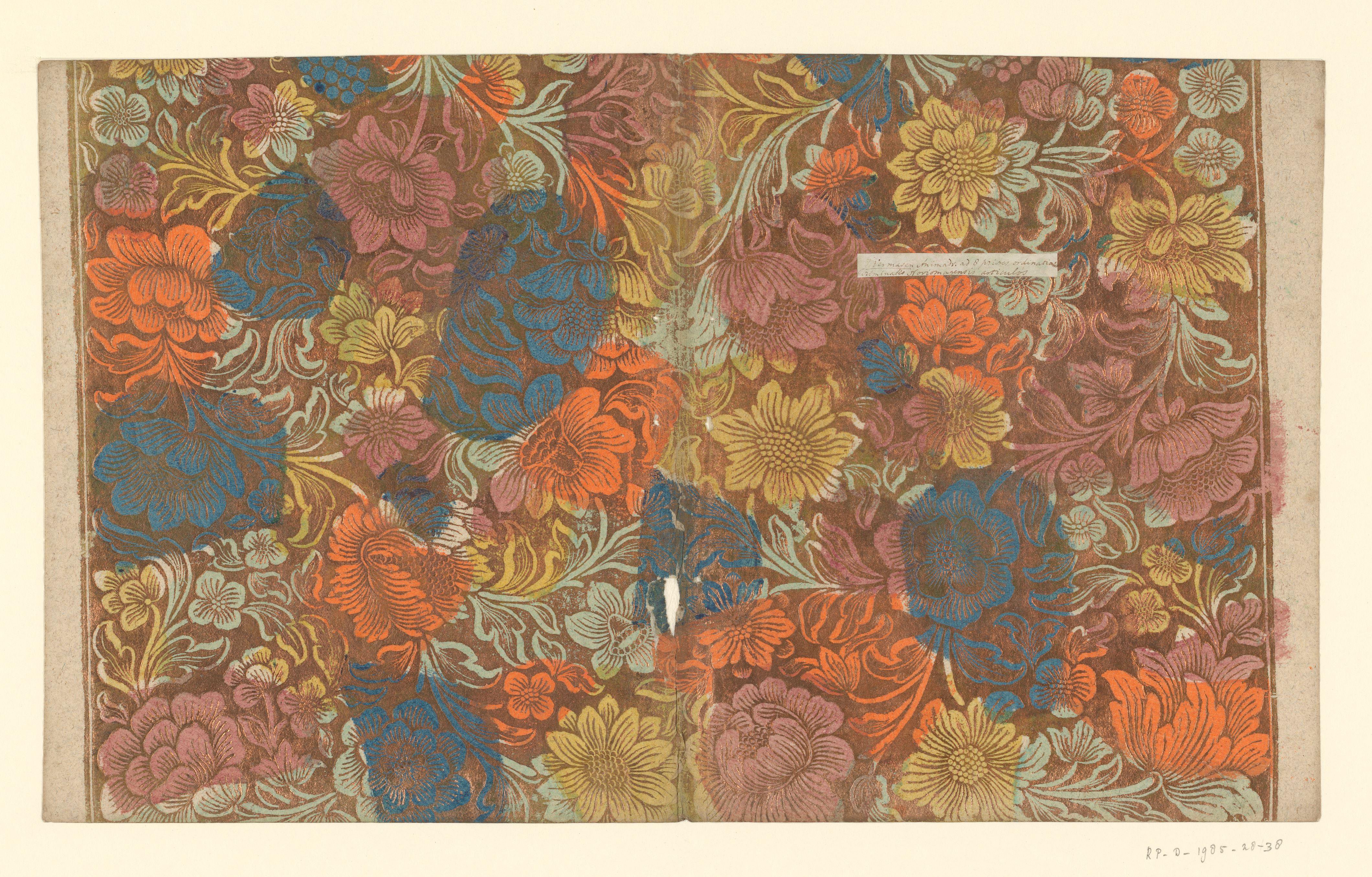 Blad met bloemen