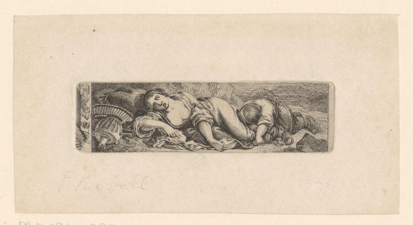 Hagar en Ismaël in de woestijn