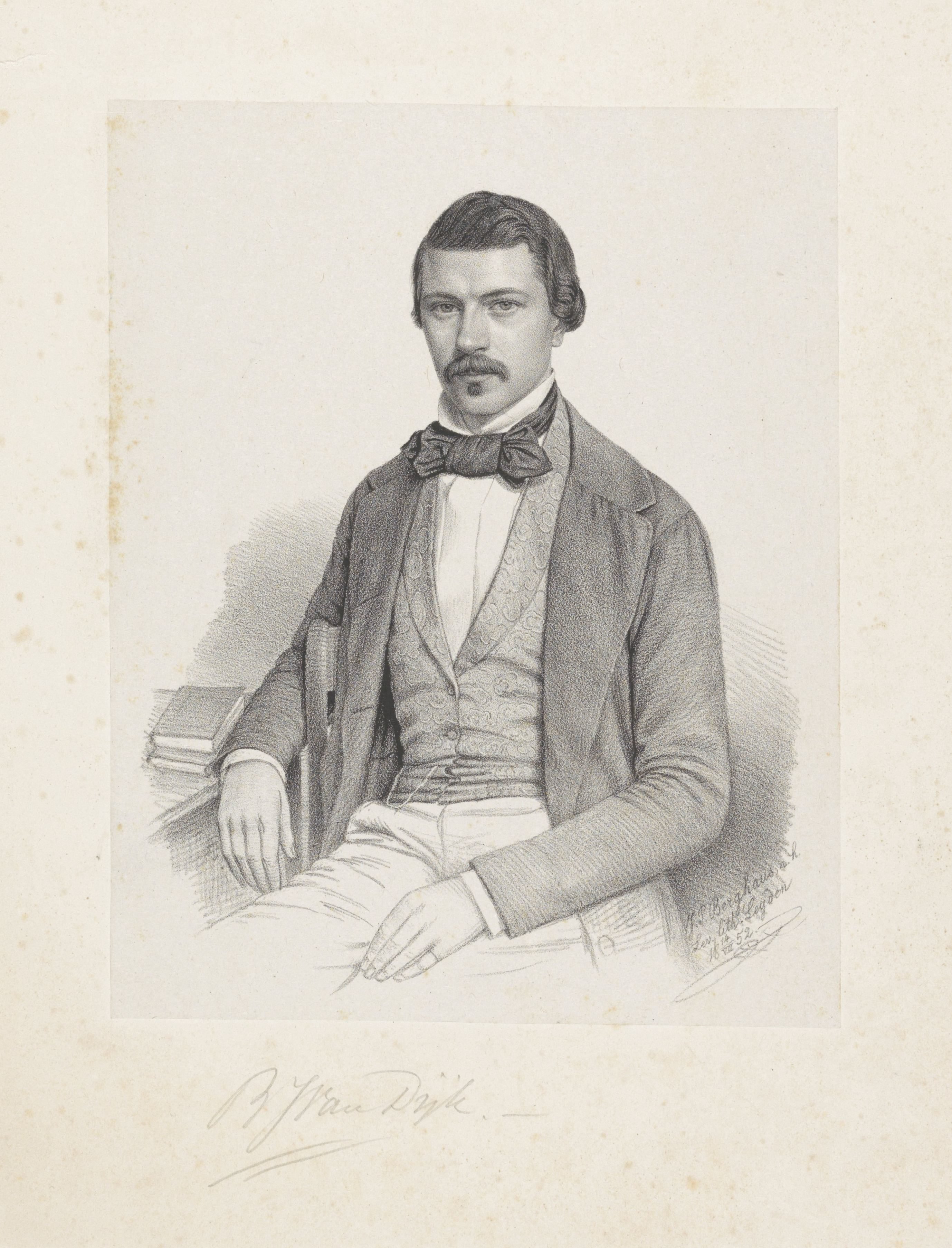 Portret van B.J. van Dijk