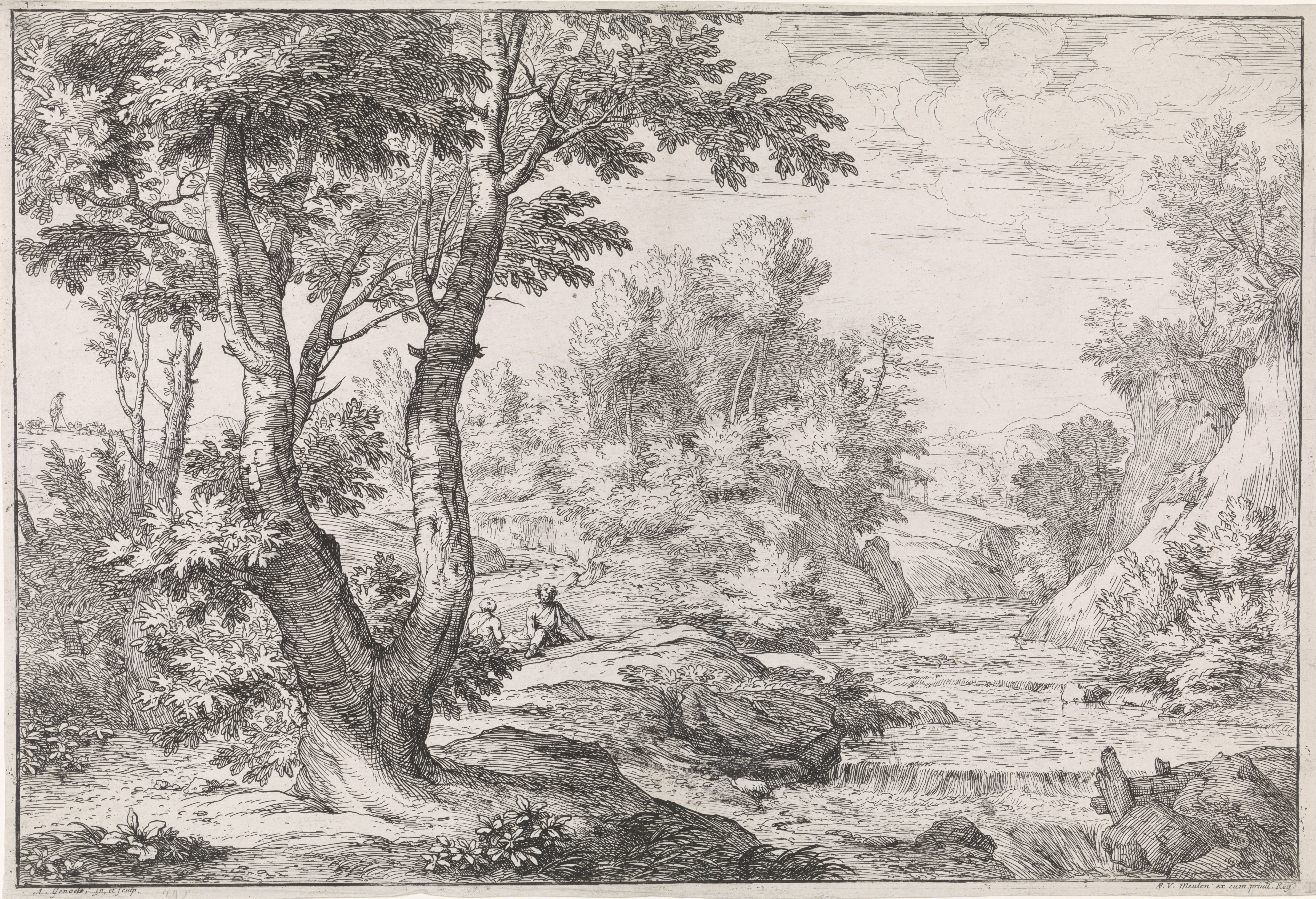 Landschap met rivier