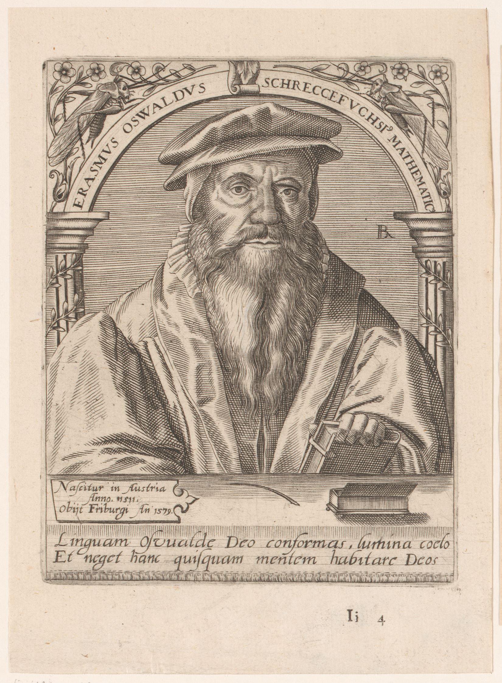 Portret van Erasmus Oswald Schreckenfuchs
