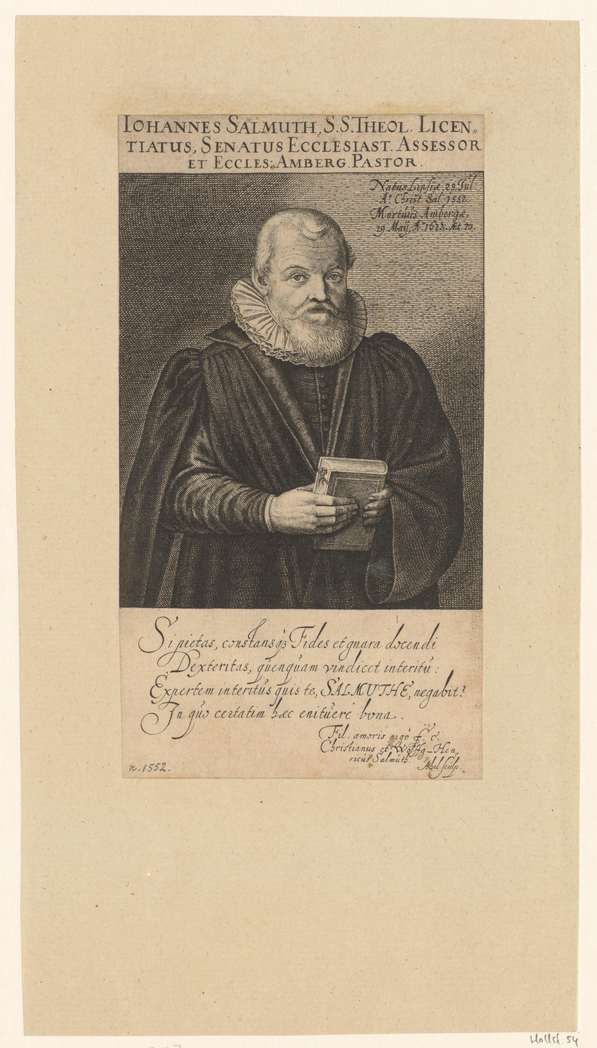 Portret van Johann Salmuth