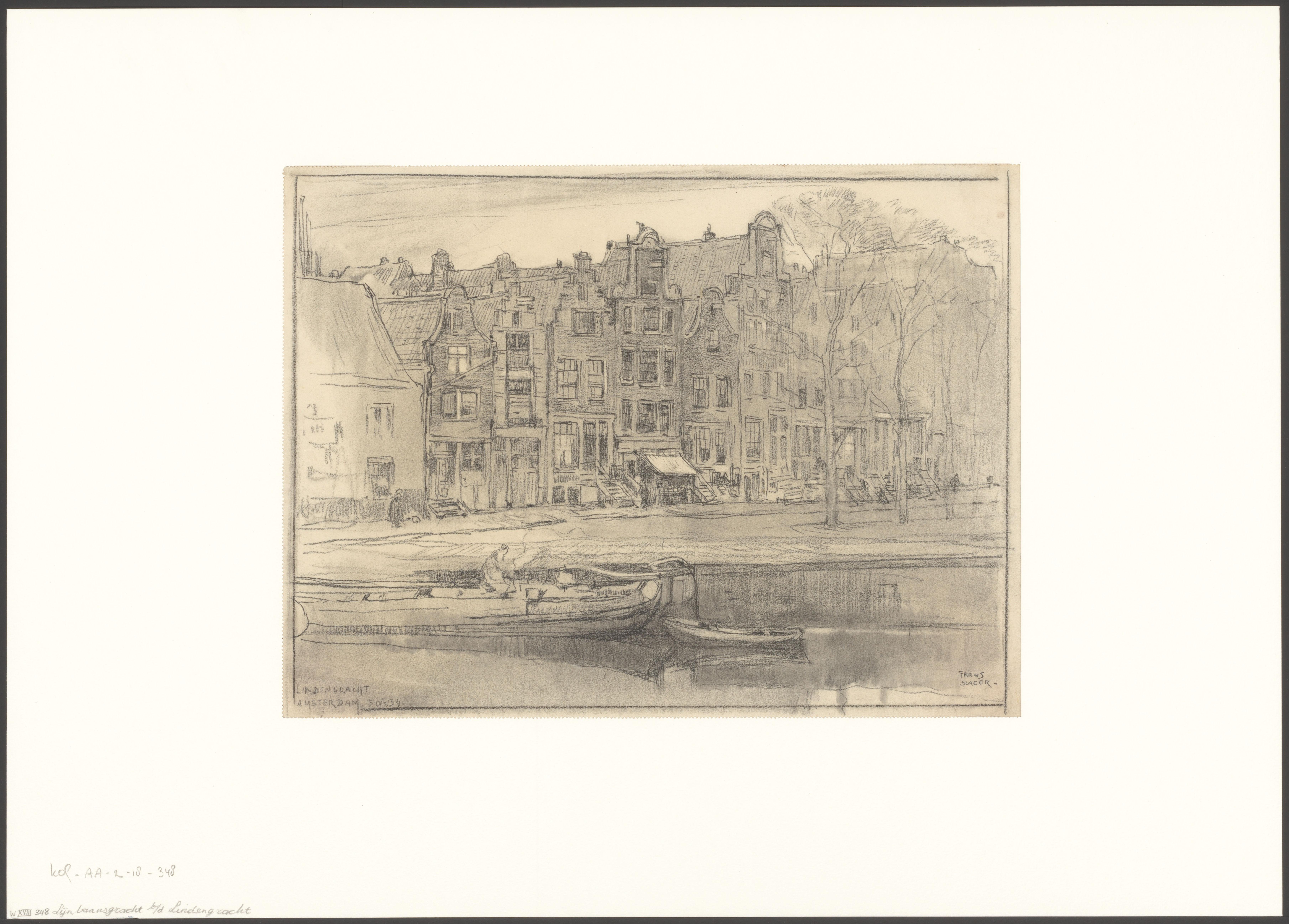 Gezicht op de Lindengracht