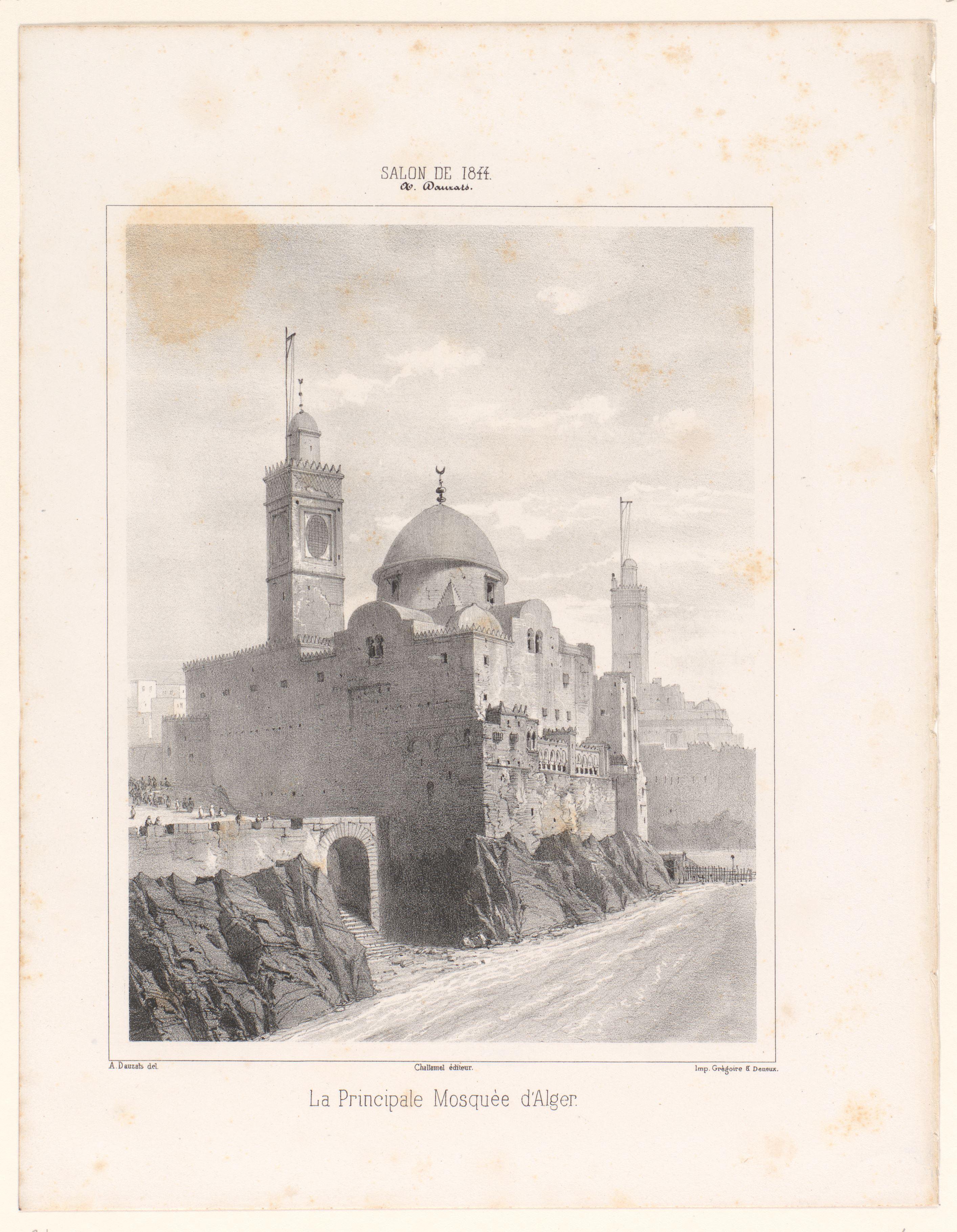 Zicht op de Grote Moskee van Algiers