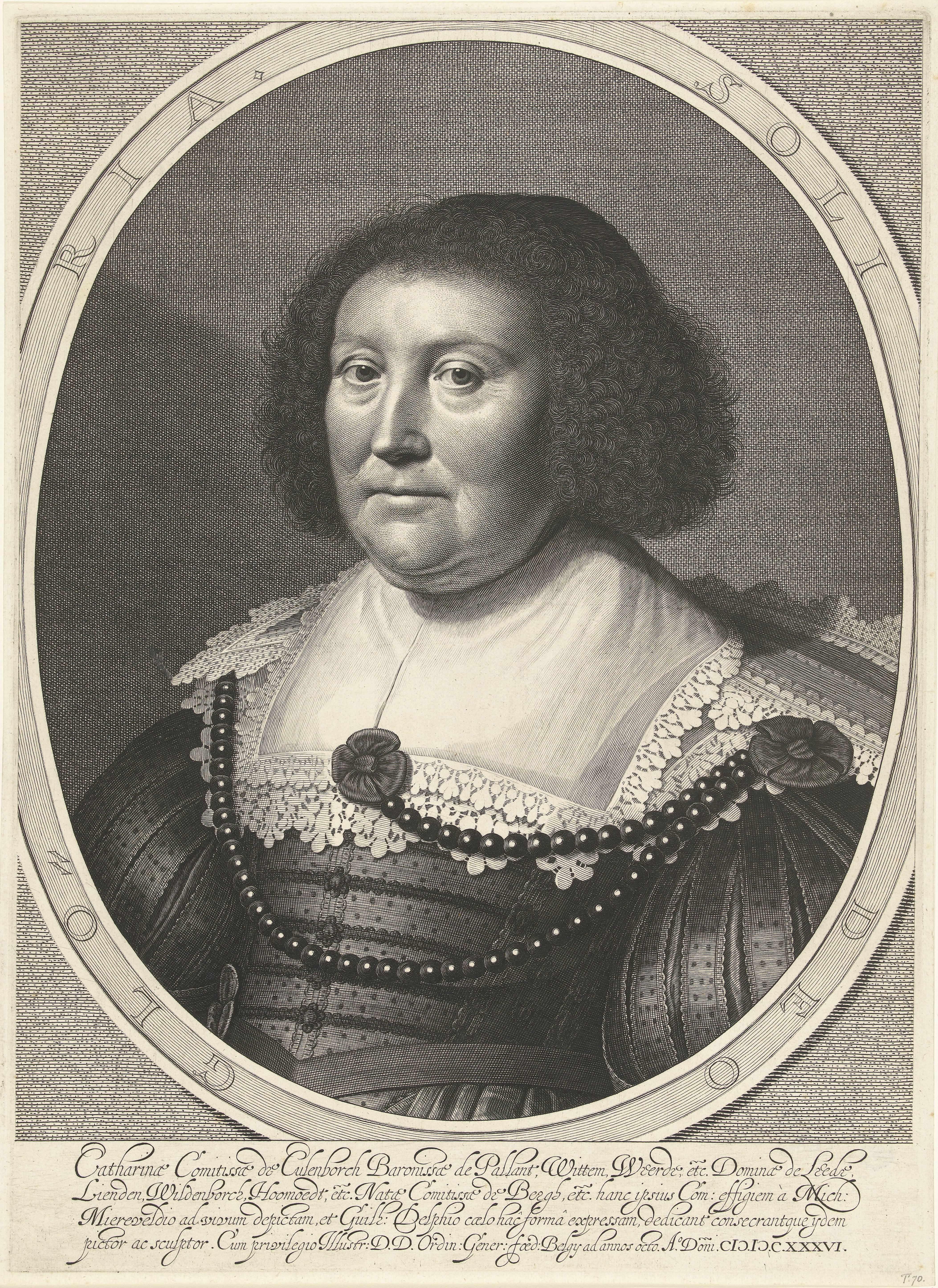 Portret van Catharina van den Bergh, gravin van Pallandt