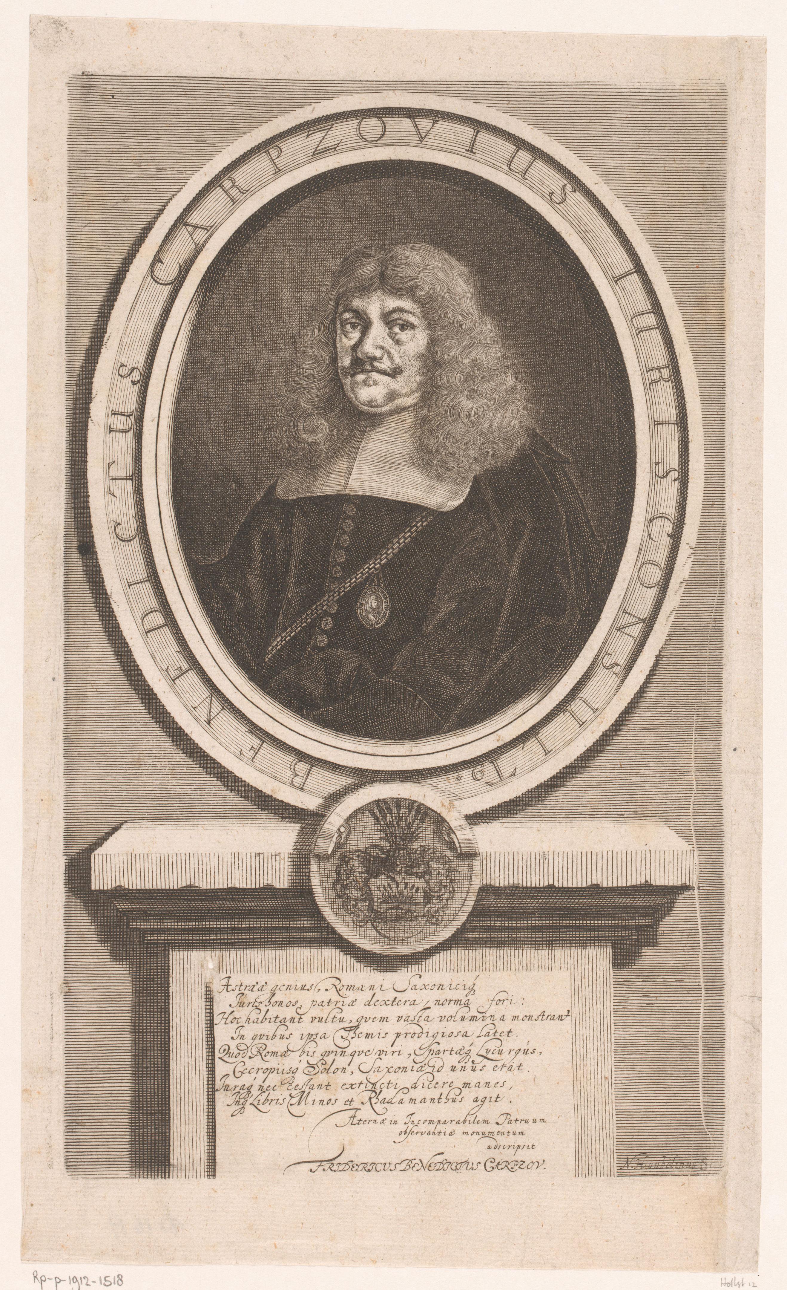 Portret van Benedict Carpzov