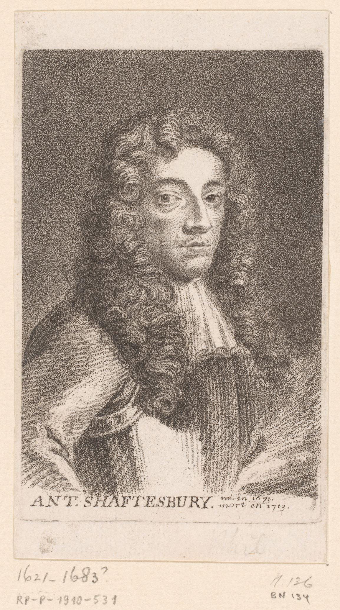 Portret van Anthony Ashley Cooper