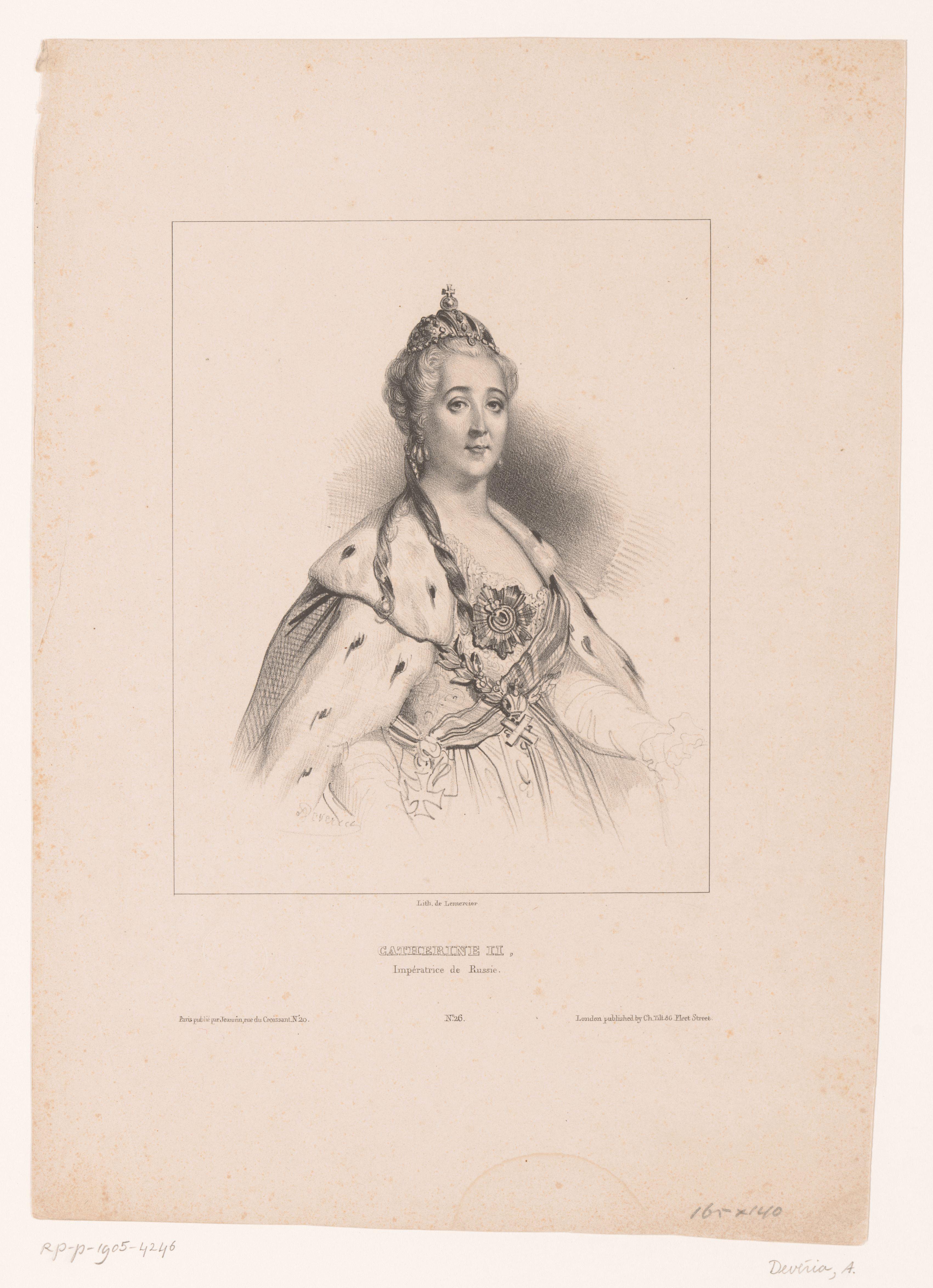 Portret van Catharina II van Rusland