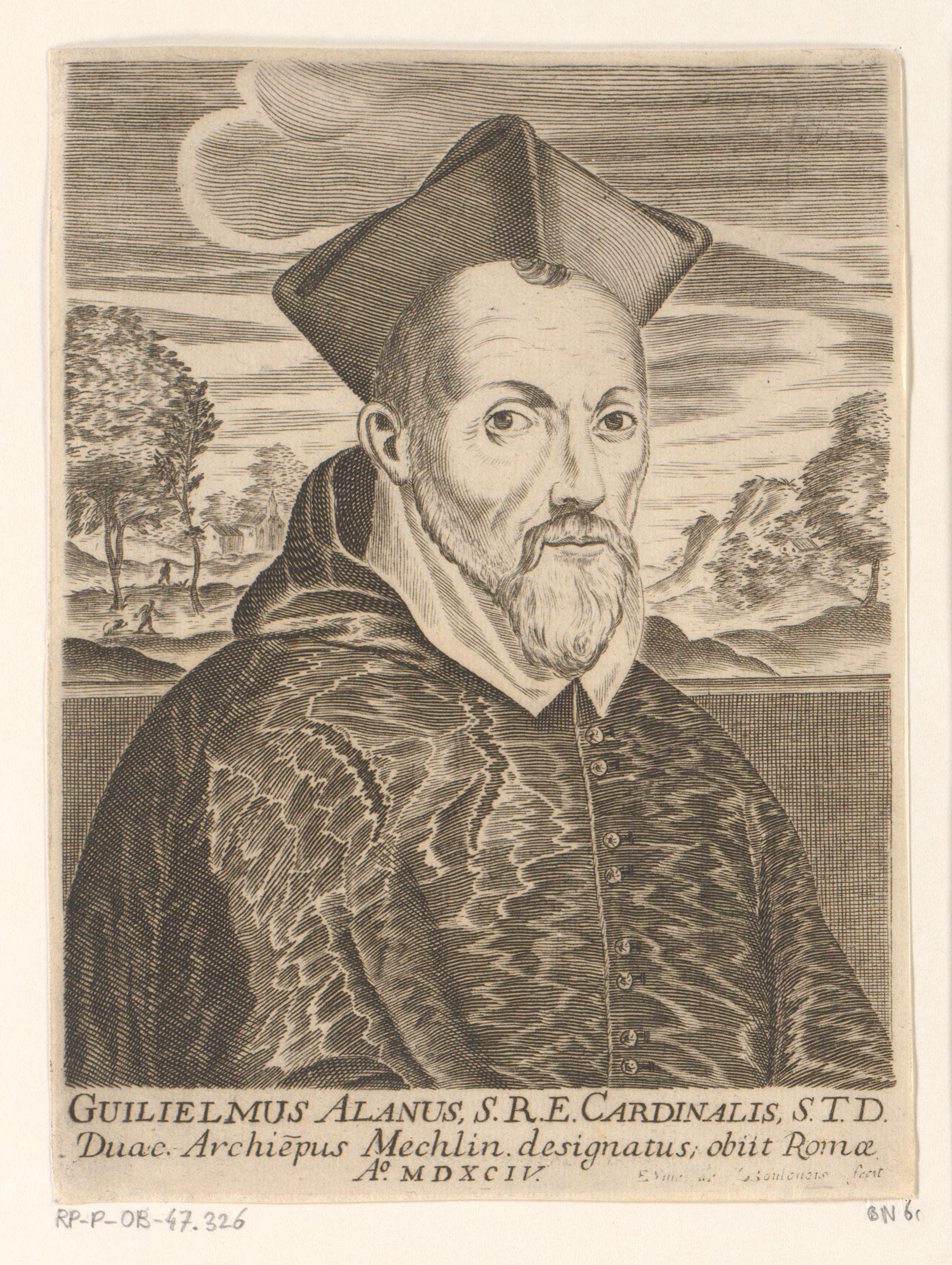 Portret van kardinaal William Allen