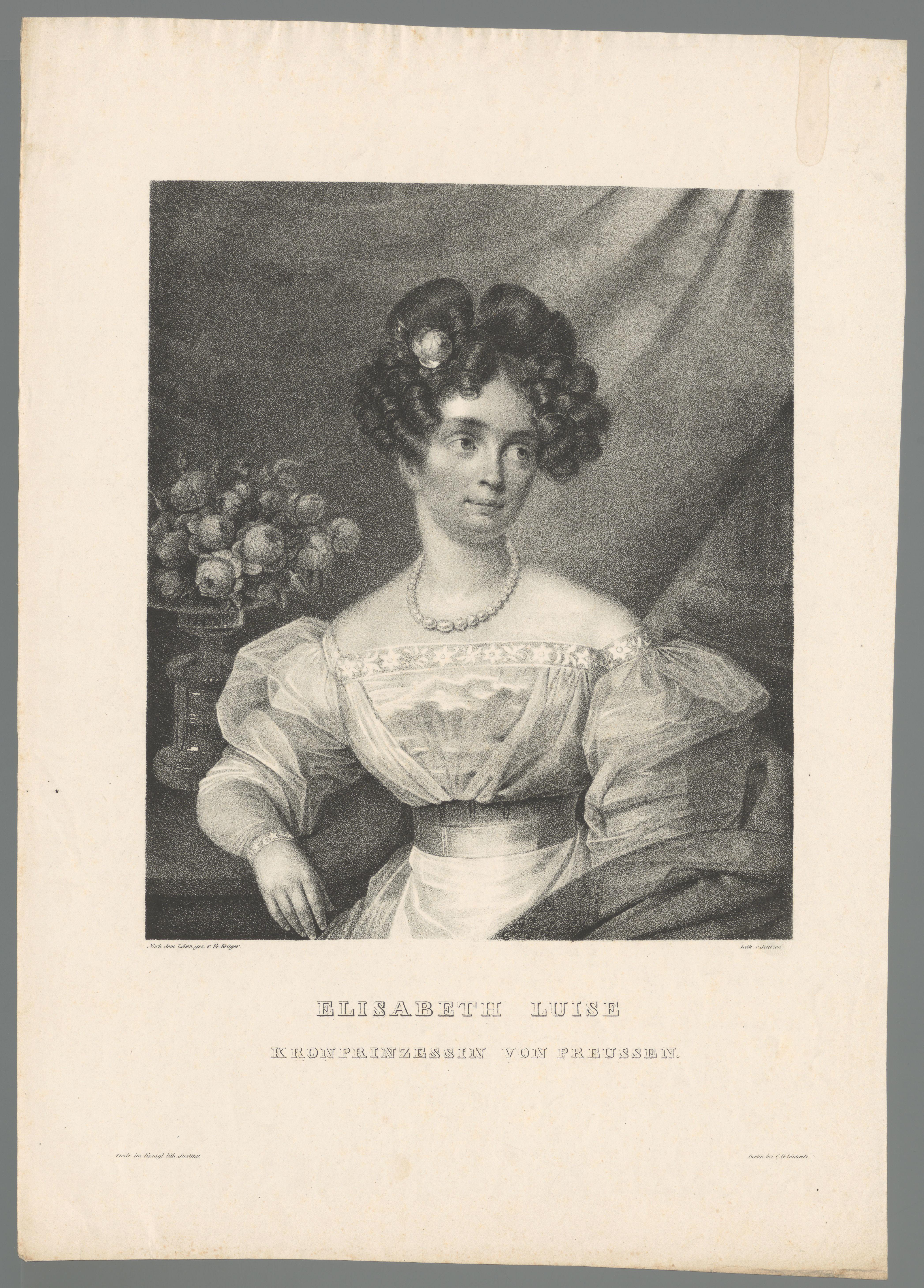 Portret van Elisabeth Ludovika van Beieren