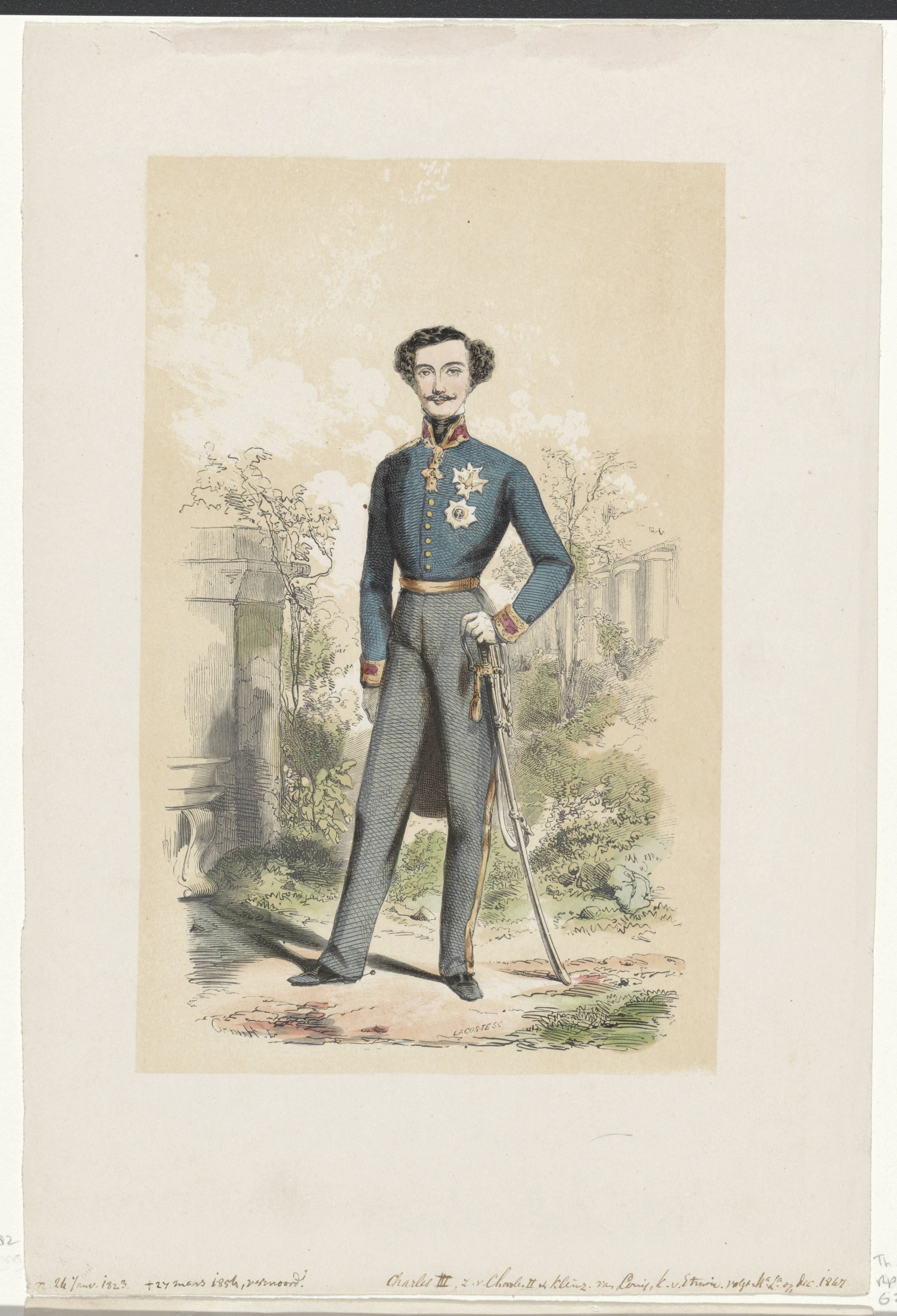 Portret van Karel III, hertog van Parma