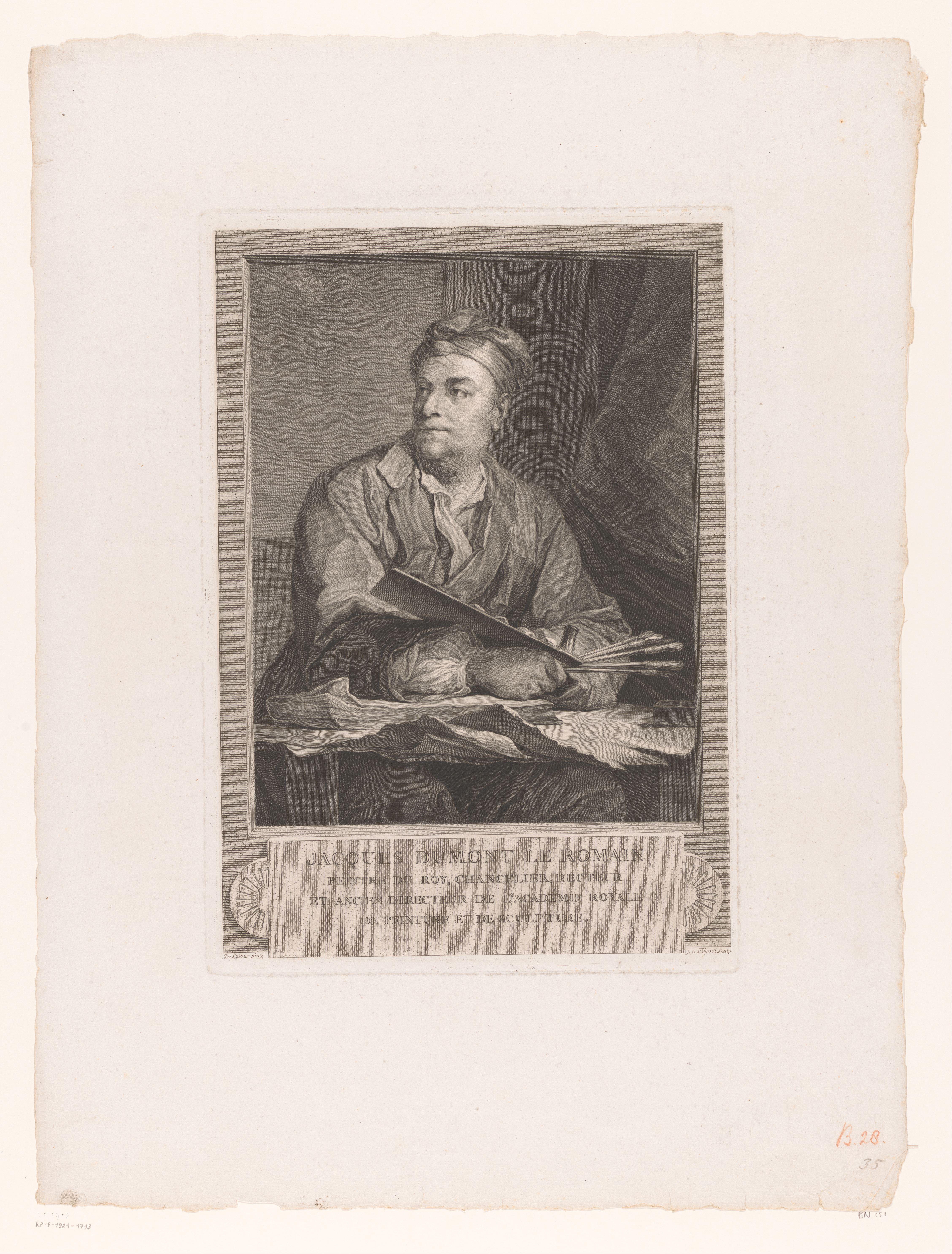 Portret van Jacques Dumont le Romain