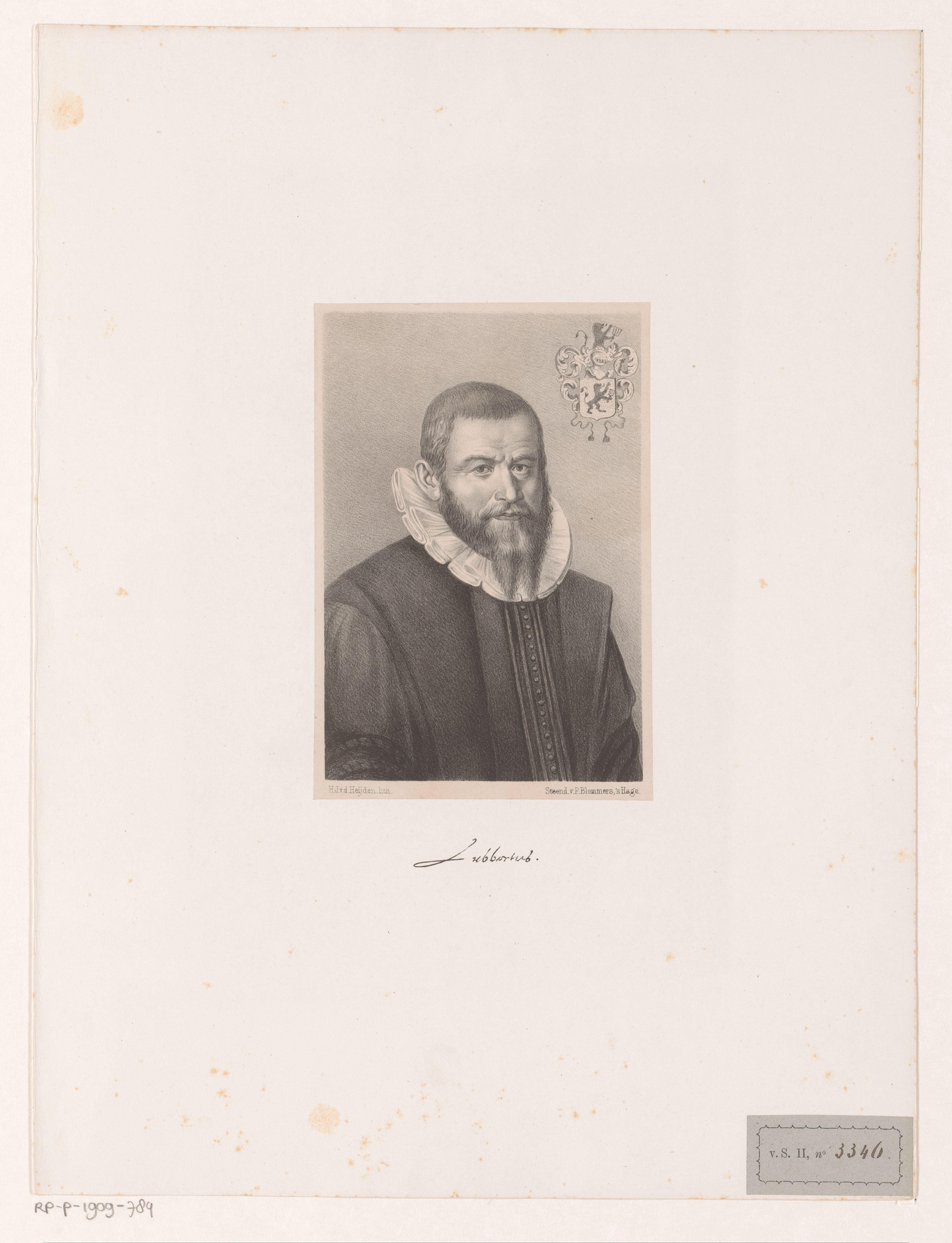 Portret van Sibrandus Lubbertus