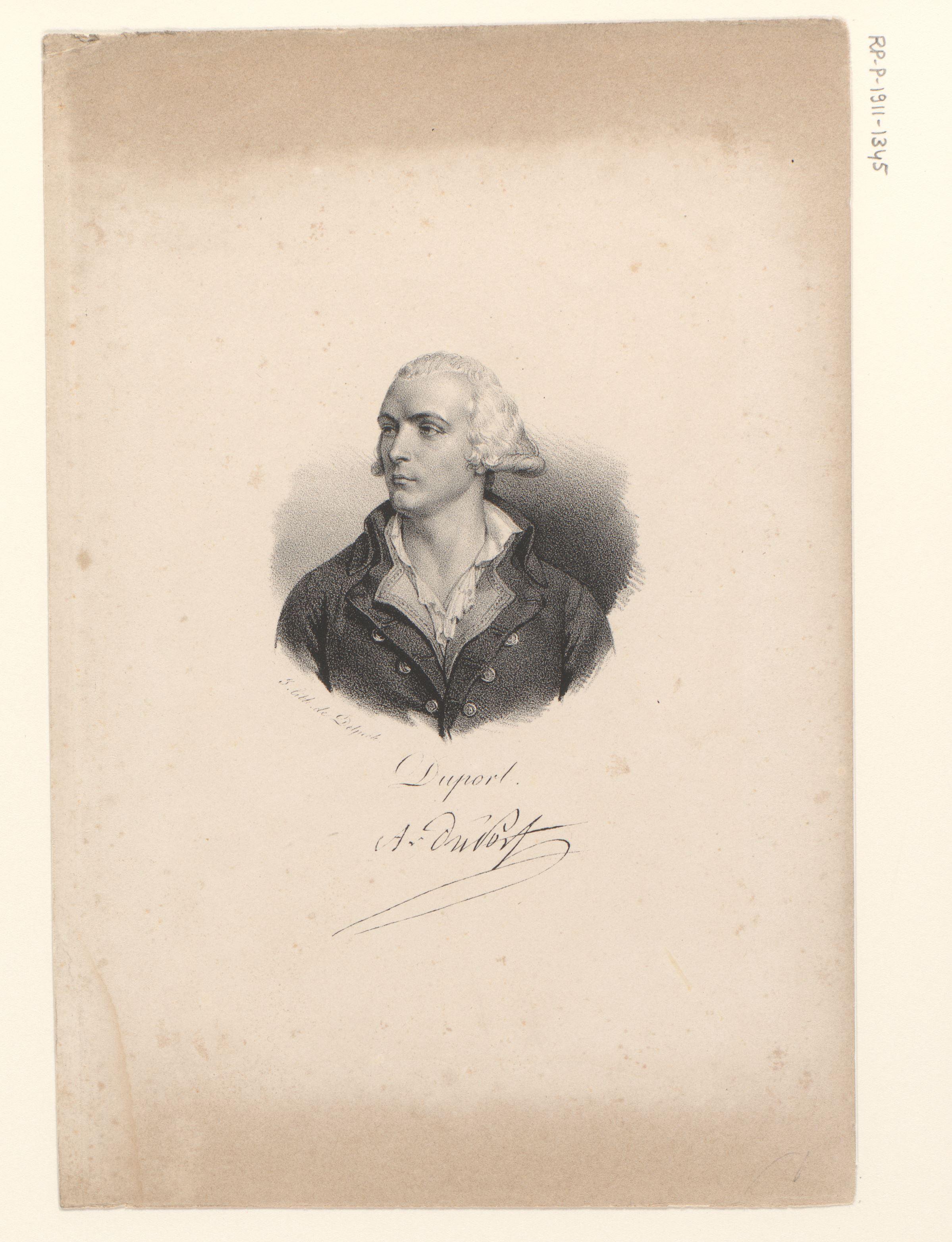 Portret van Adrien Duport