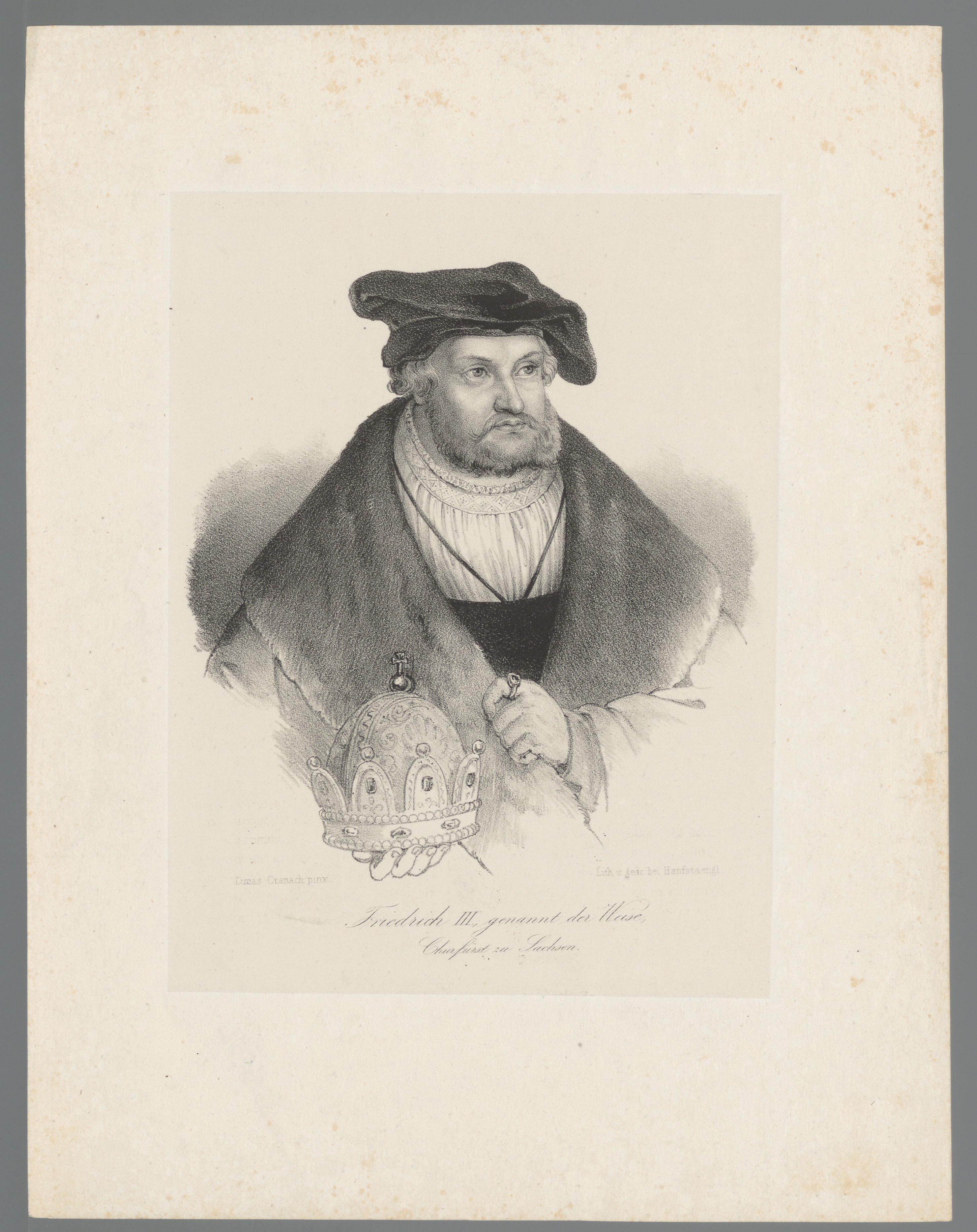 Portret van Frederik III de Wijze, keurvorst van Saksen
