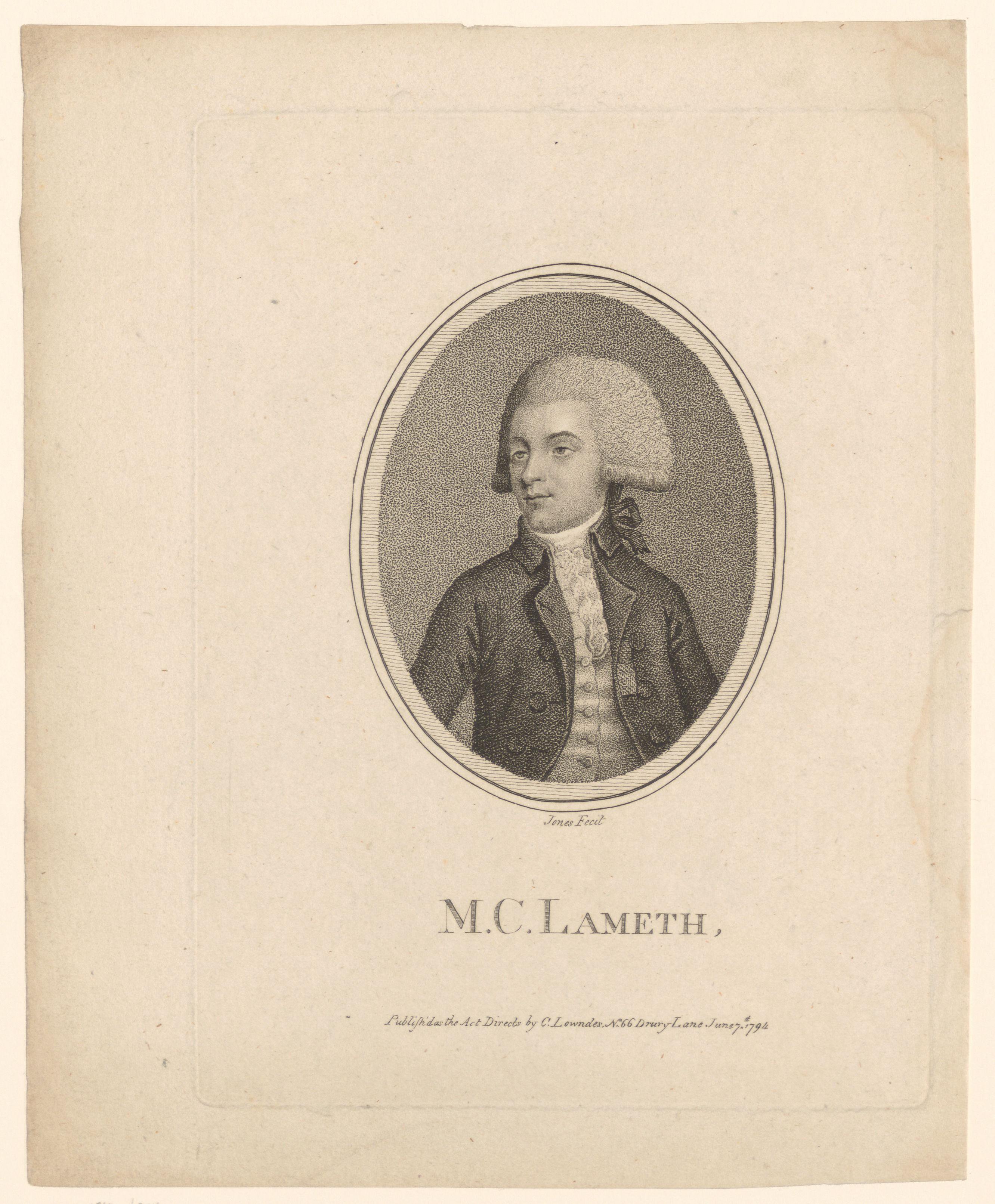 Portret van Charles de Lameth