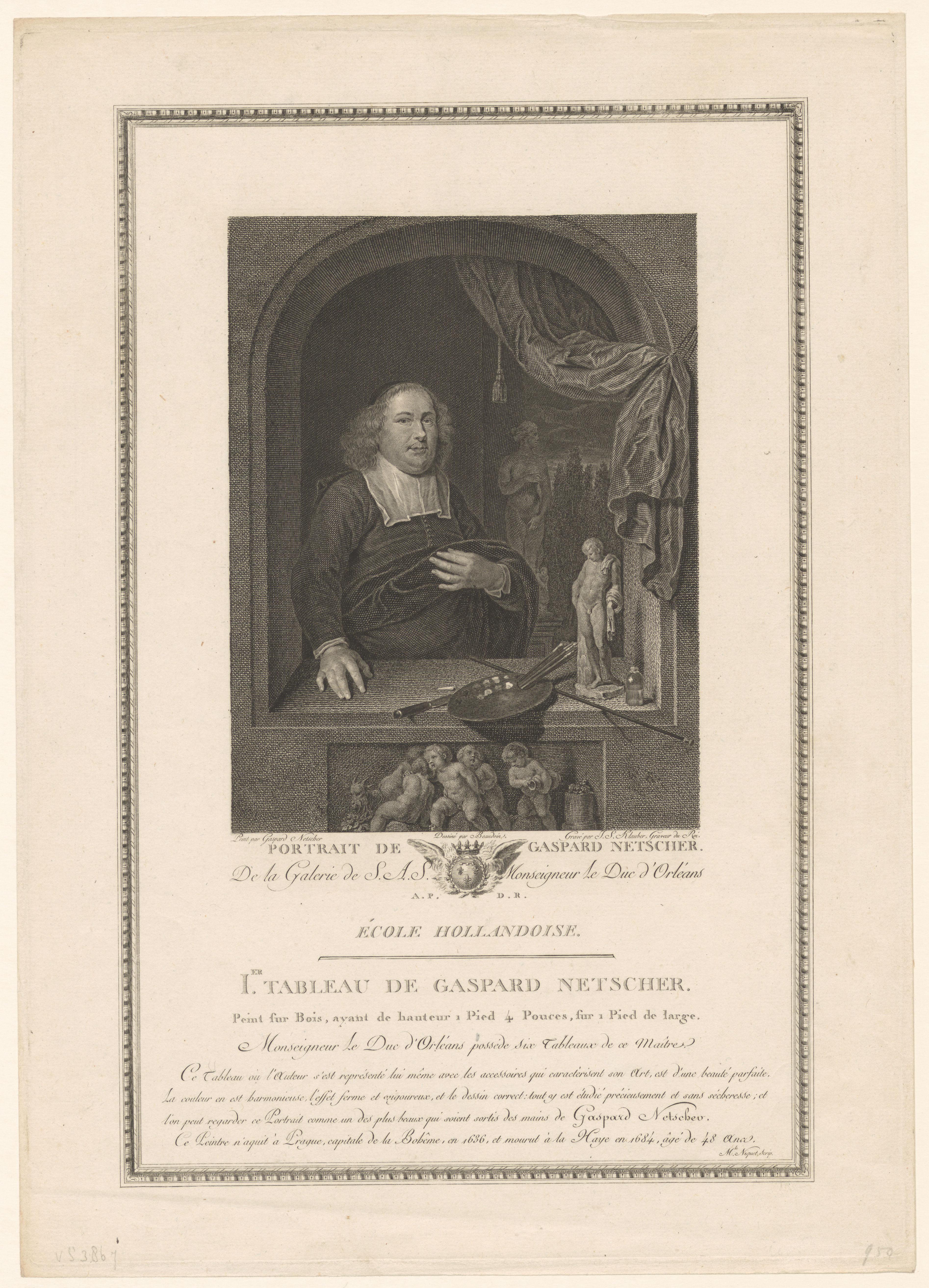 Portret van Caspar Netscher