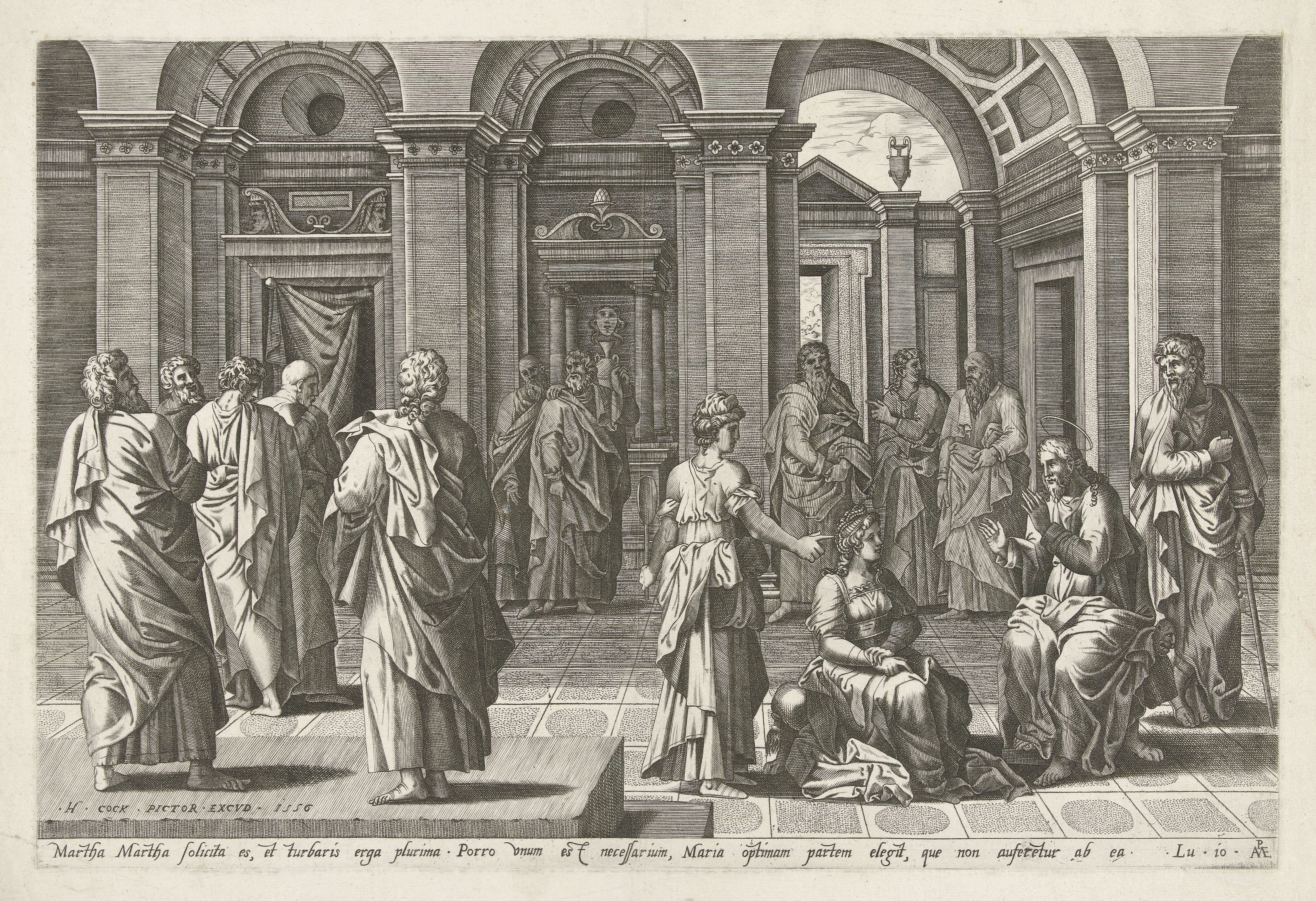 Christus in het huis van Marta en Maria