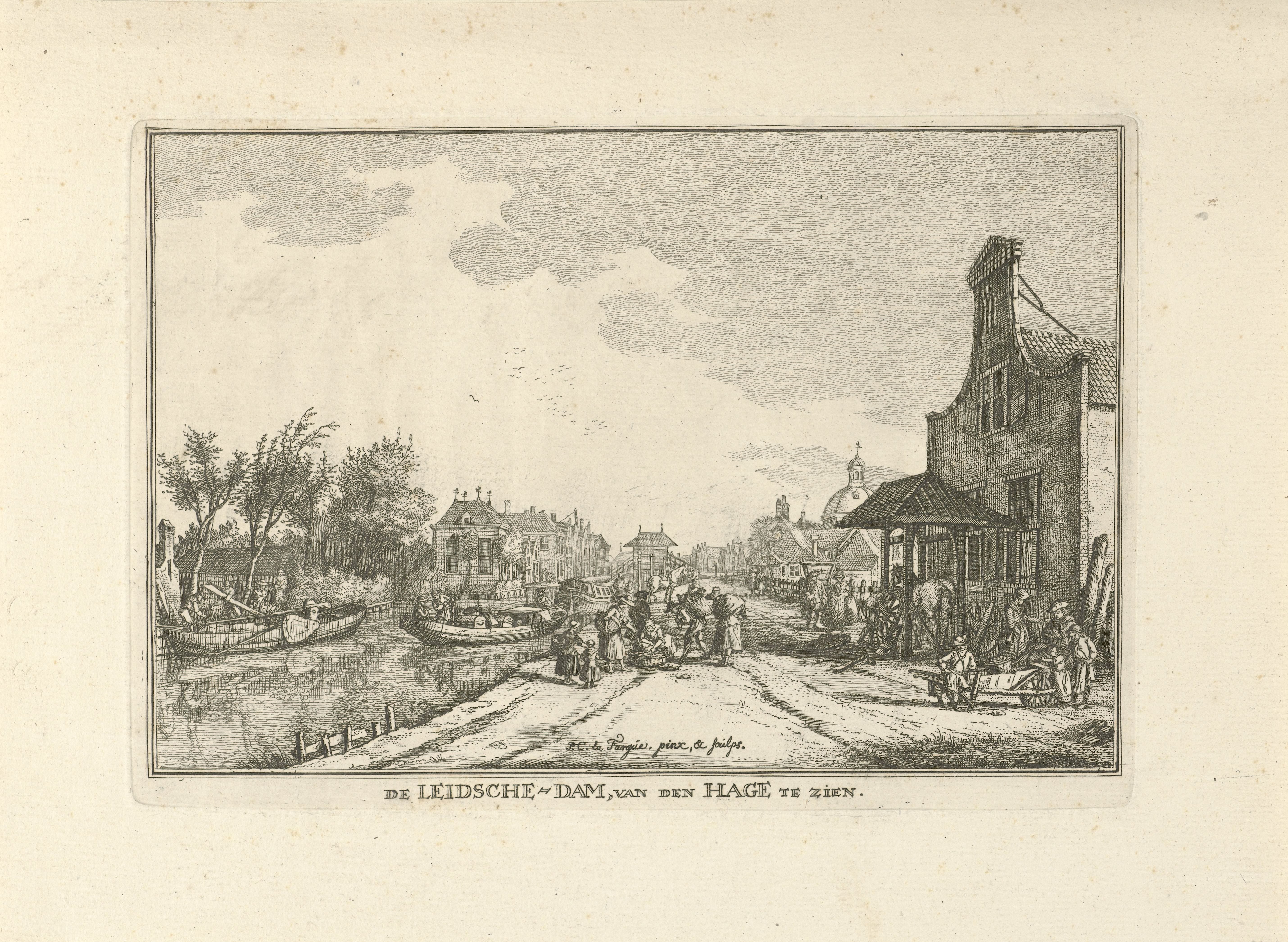 De kom in de trekvaart tussen Leiden en Den Haag in Leidschendam