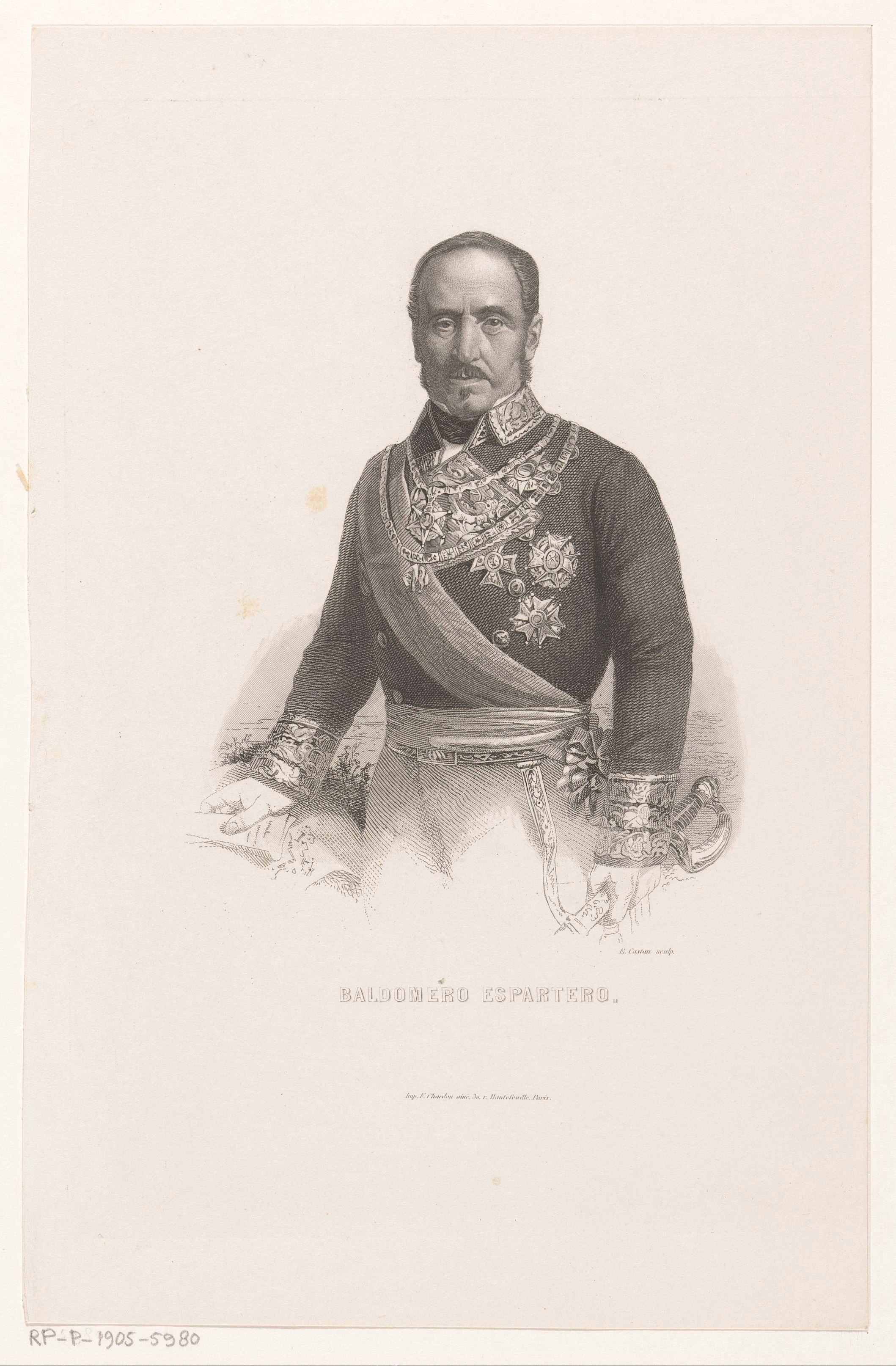 Portret van Baldomero Espartero