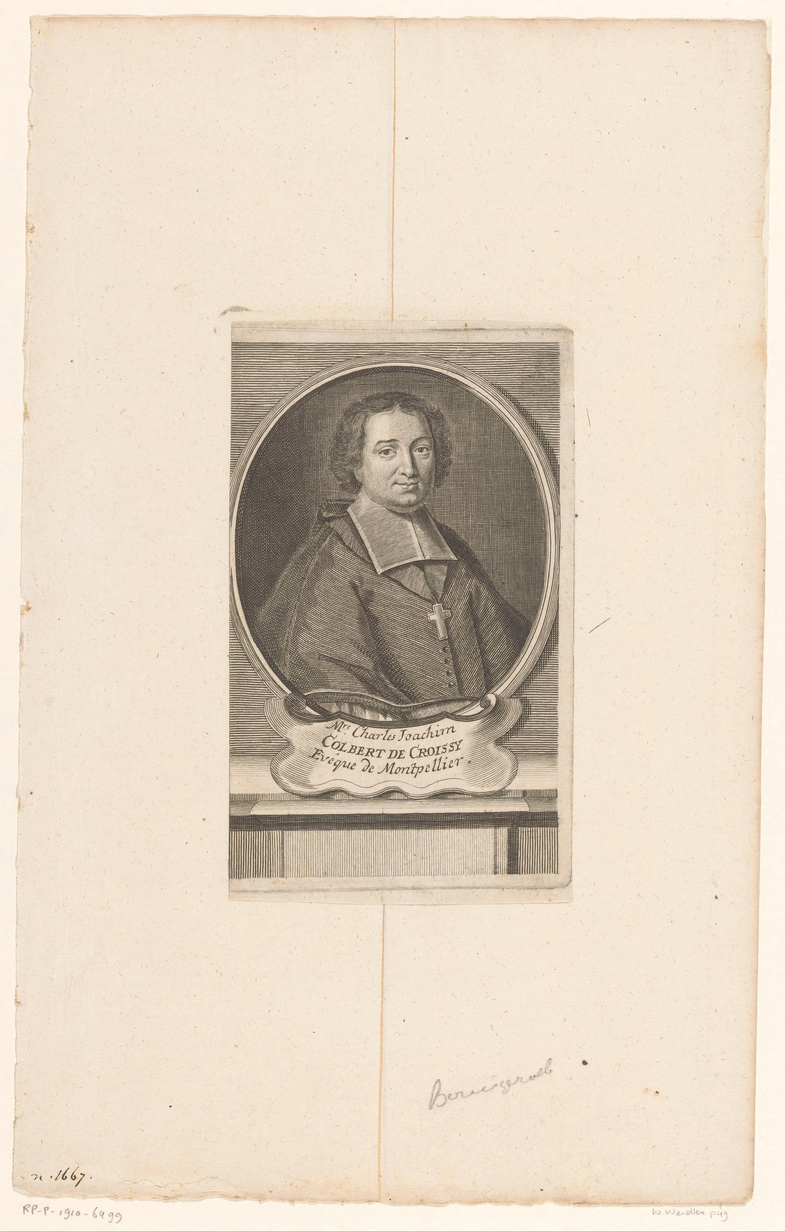 Portret van Charles Colbert de Croissy, bisschop van Montpellier