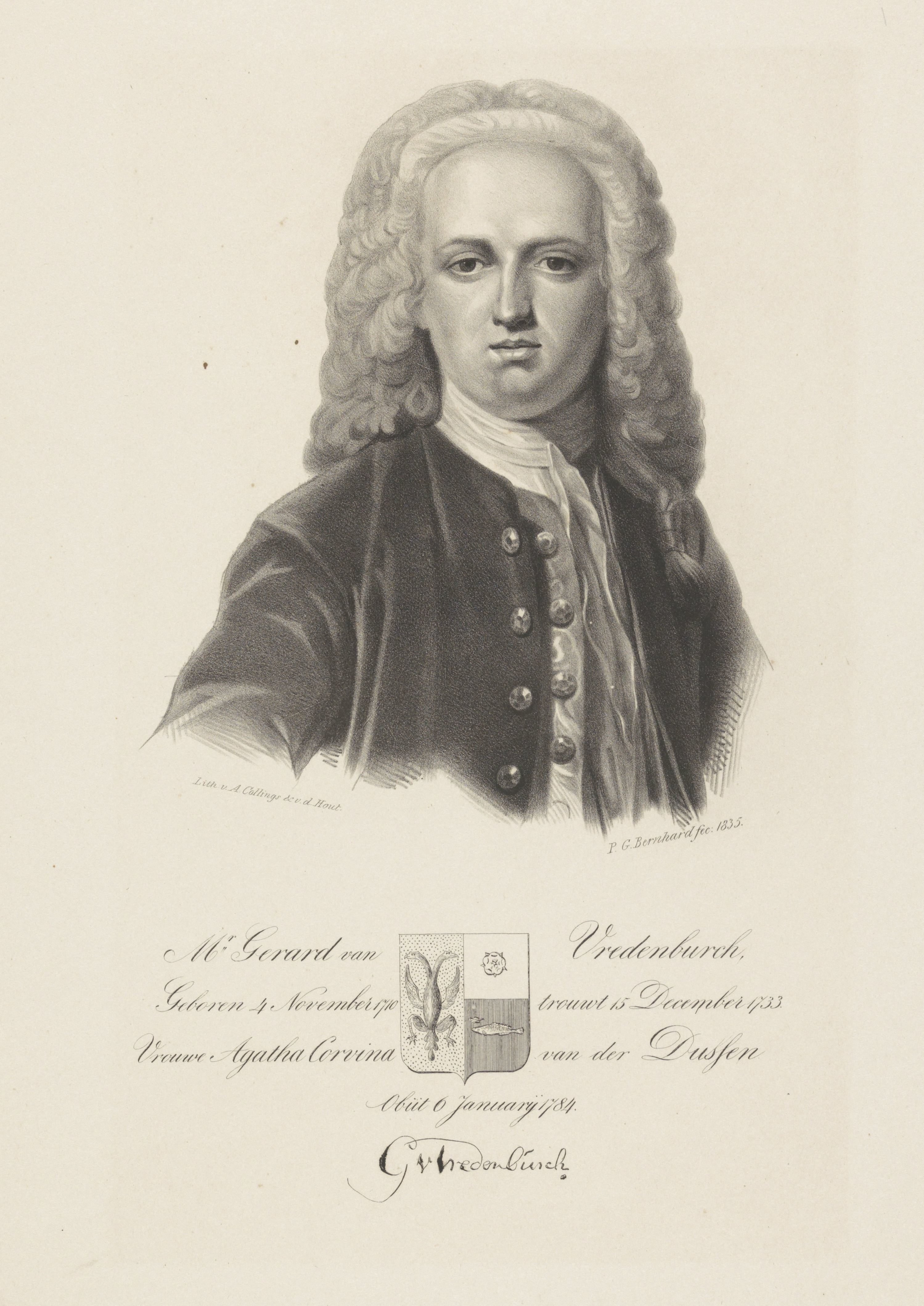 Portret van Gerard van Vredenburch