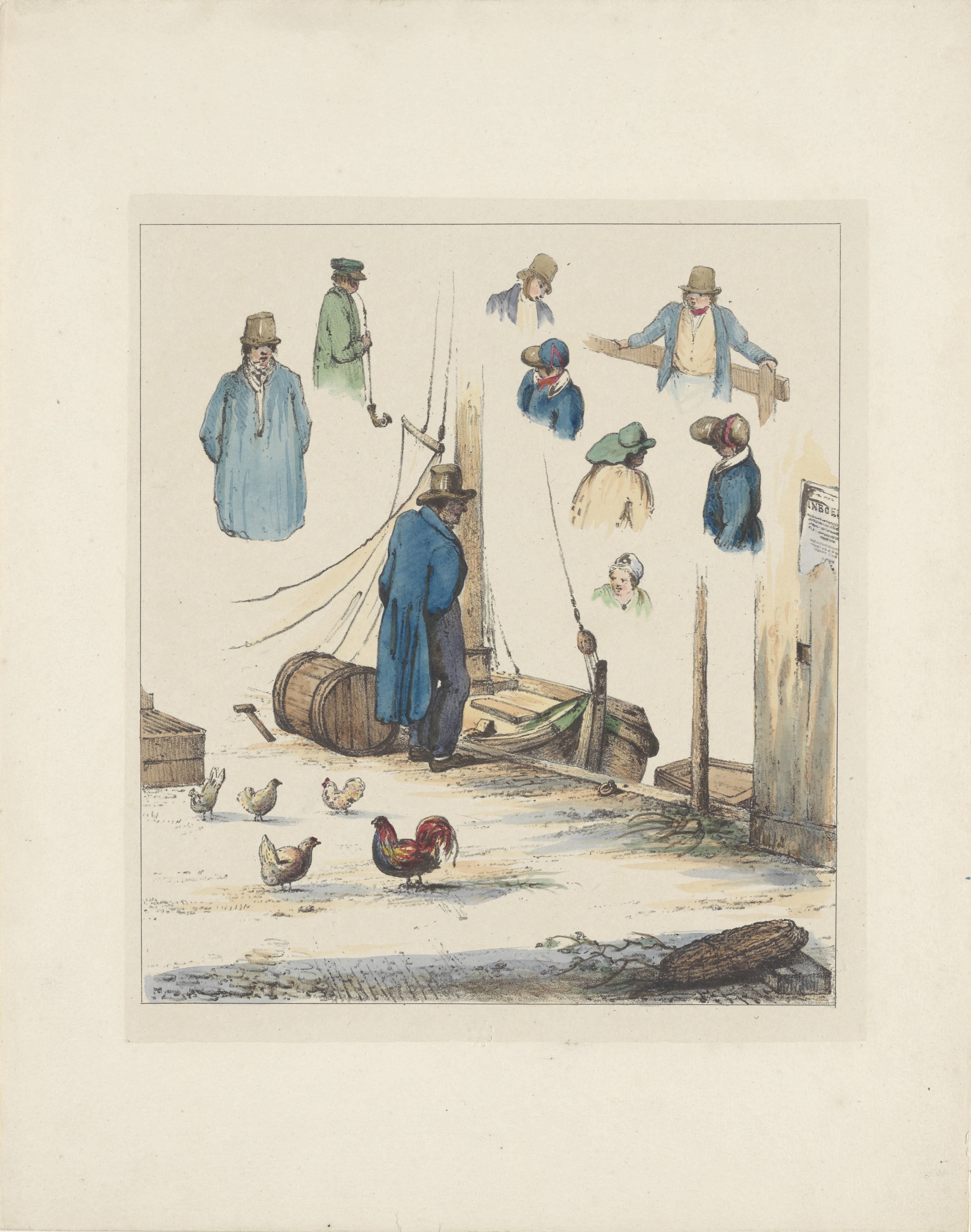 Figuurstudies (vierde blad), 1833