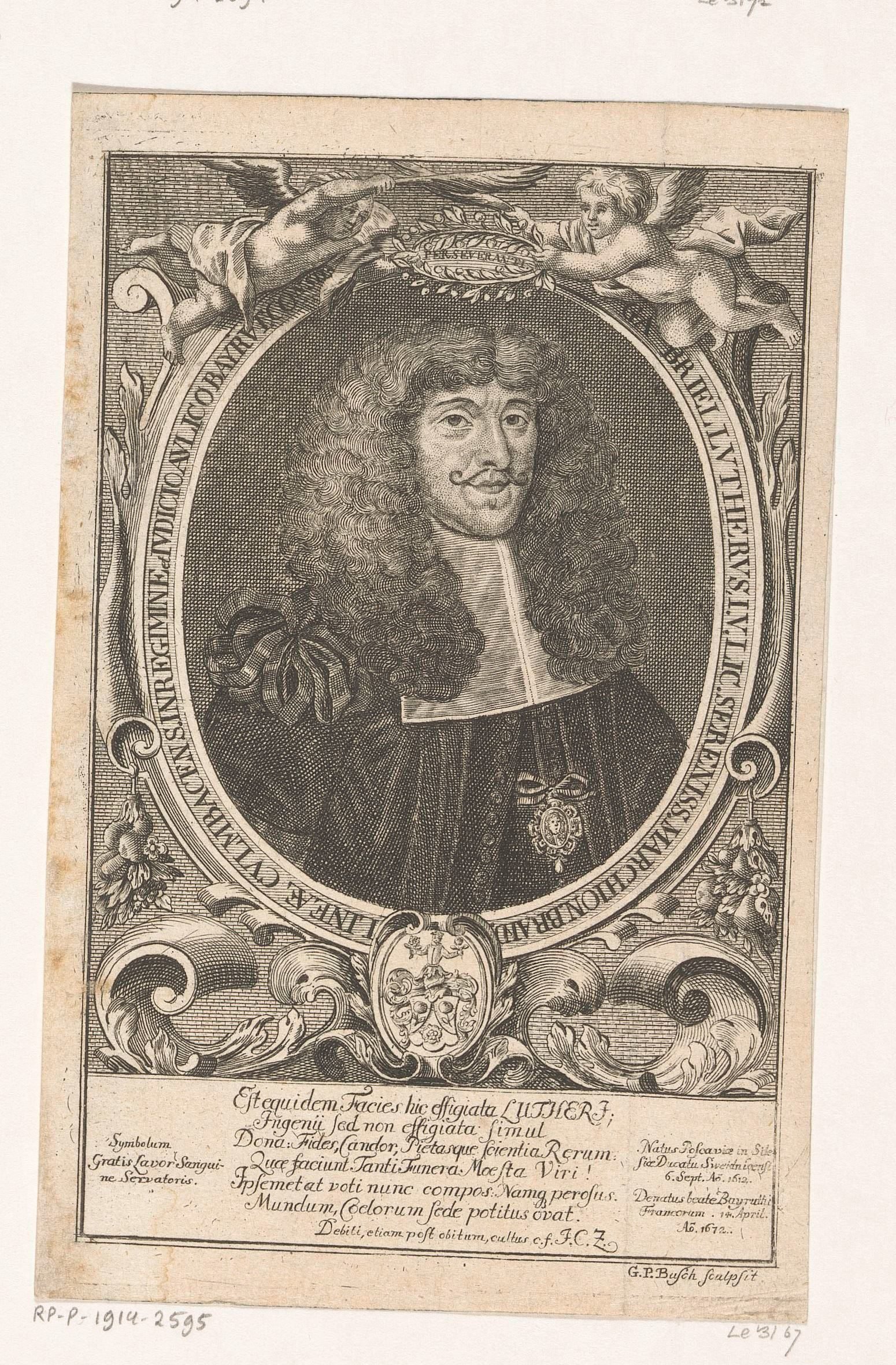 Portret van Gabriel Luther