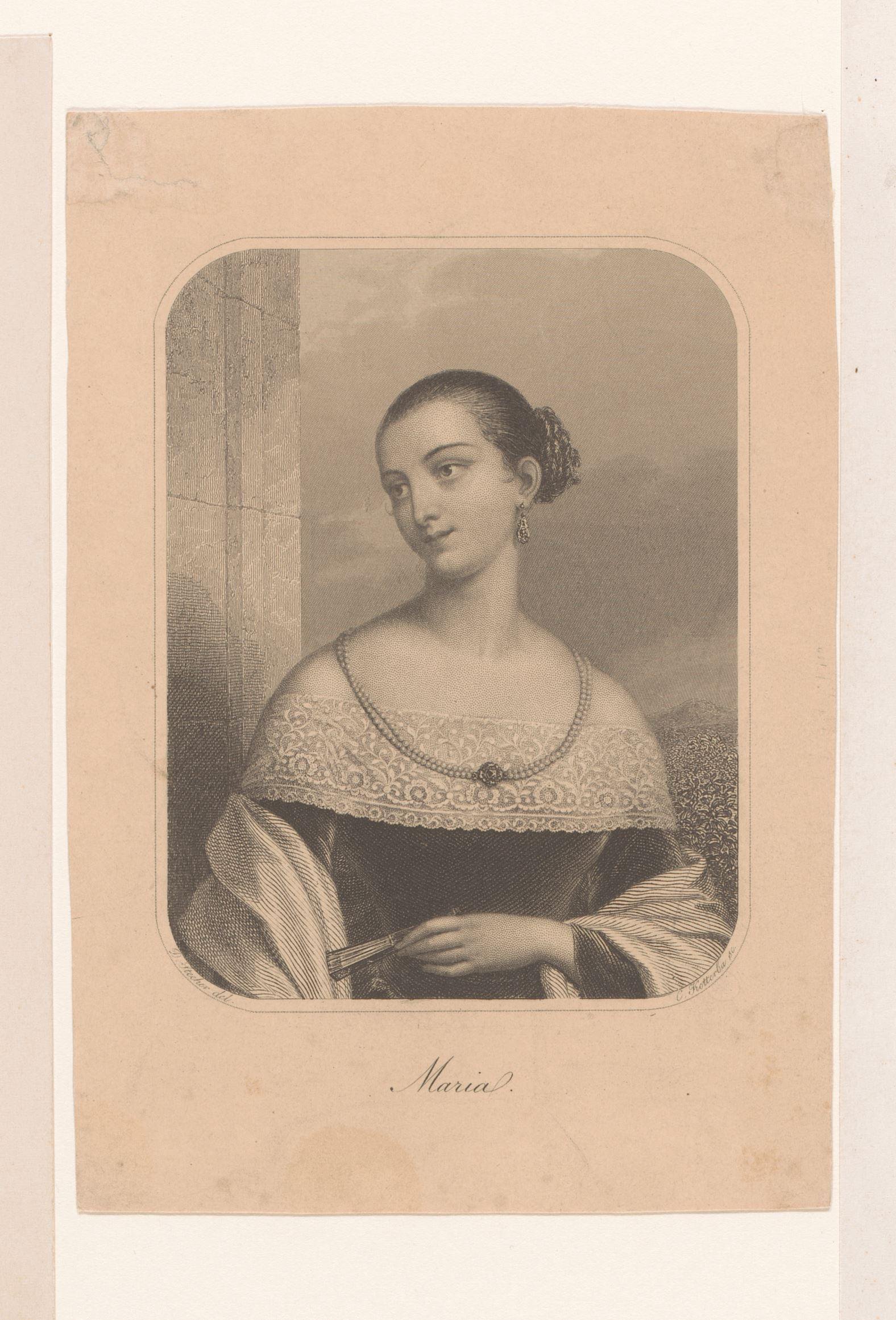 Portret van een onbekende vrouw