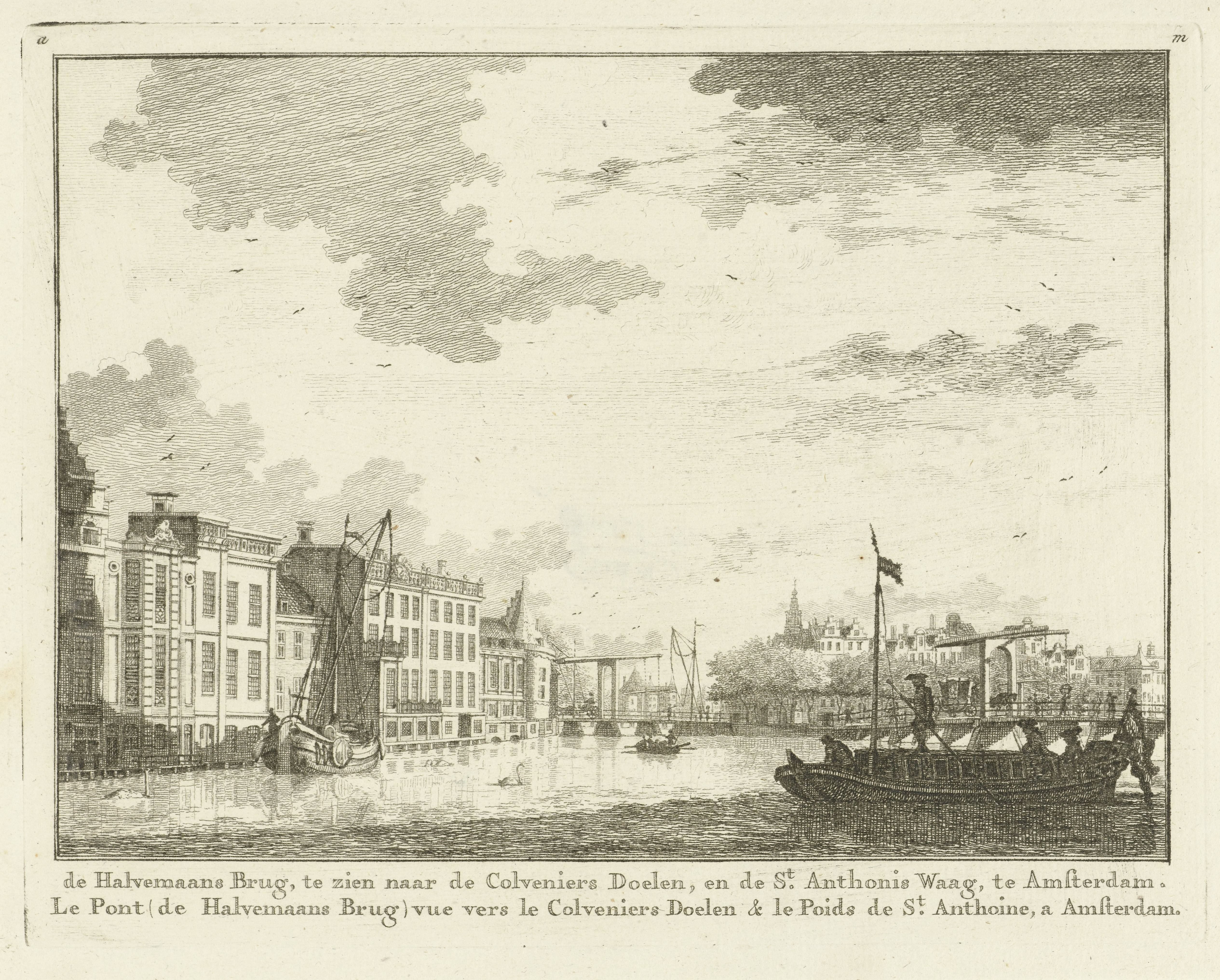 Gezicht op de Binnenamstel en de Kloveniersdoelen