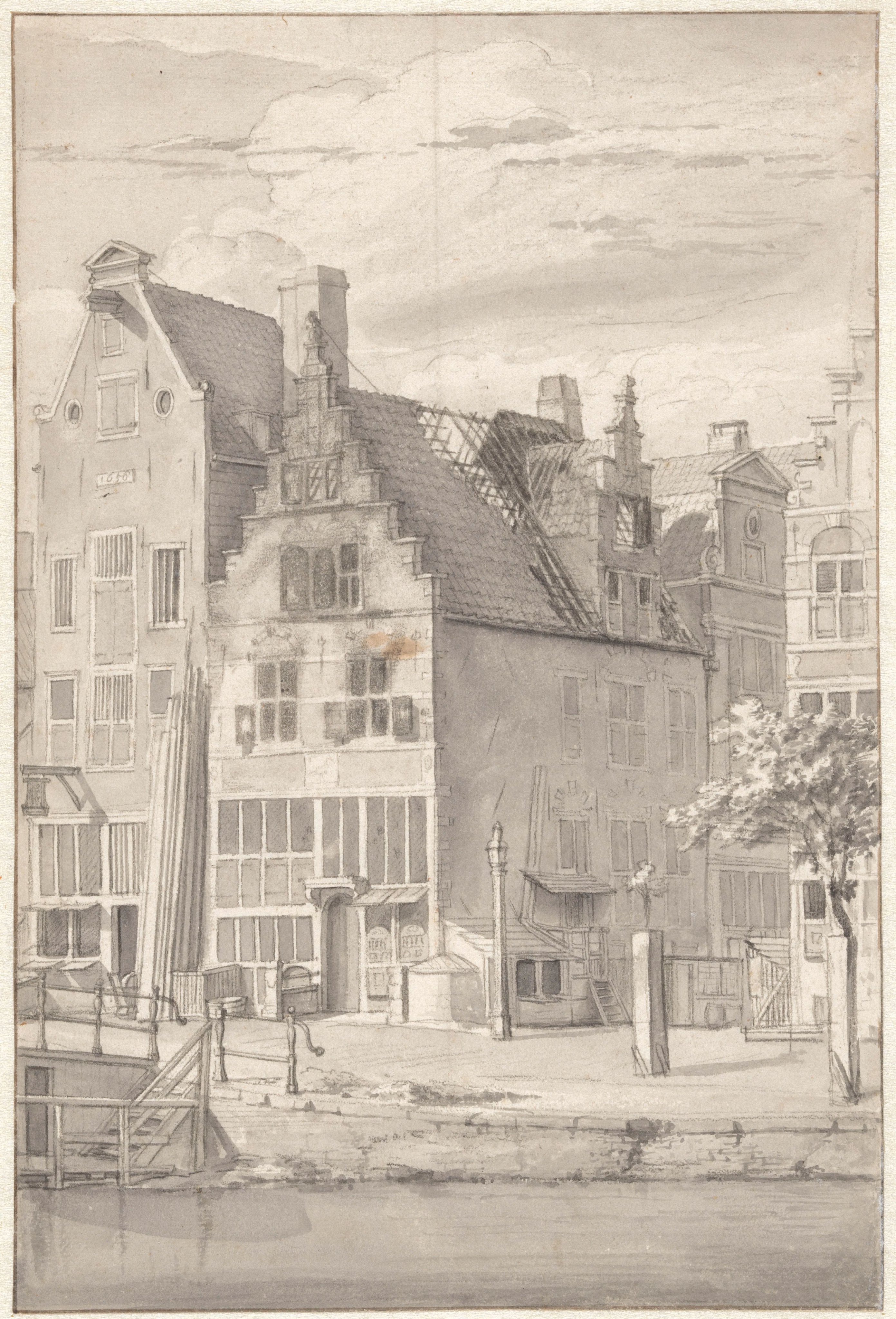 Uitgebrand huis