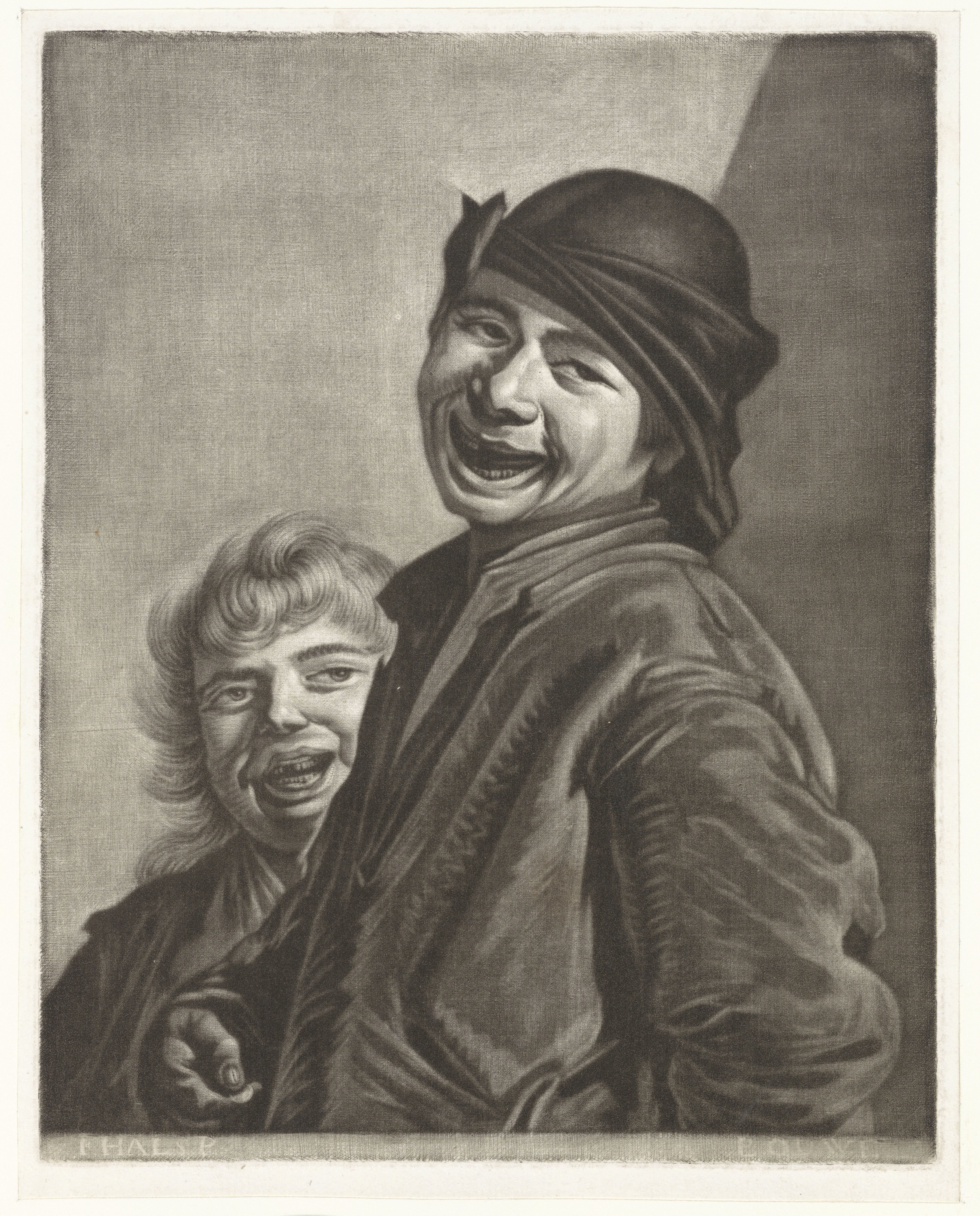 Twee lachende jongens