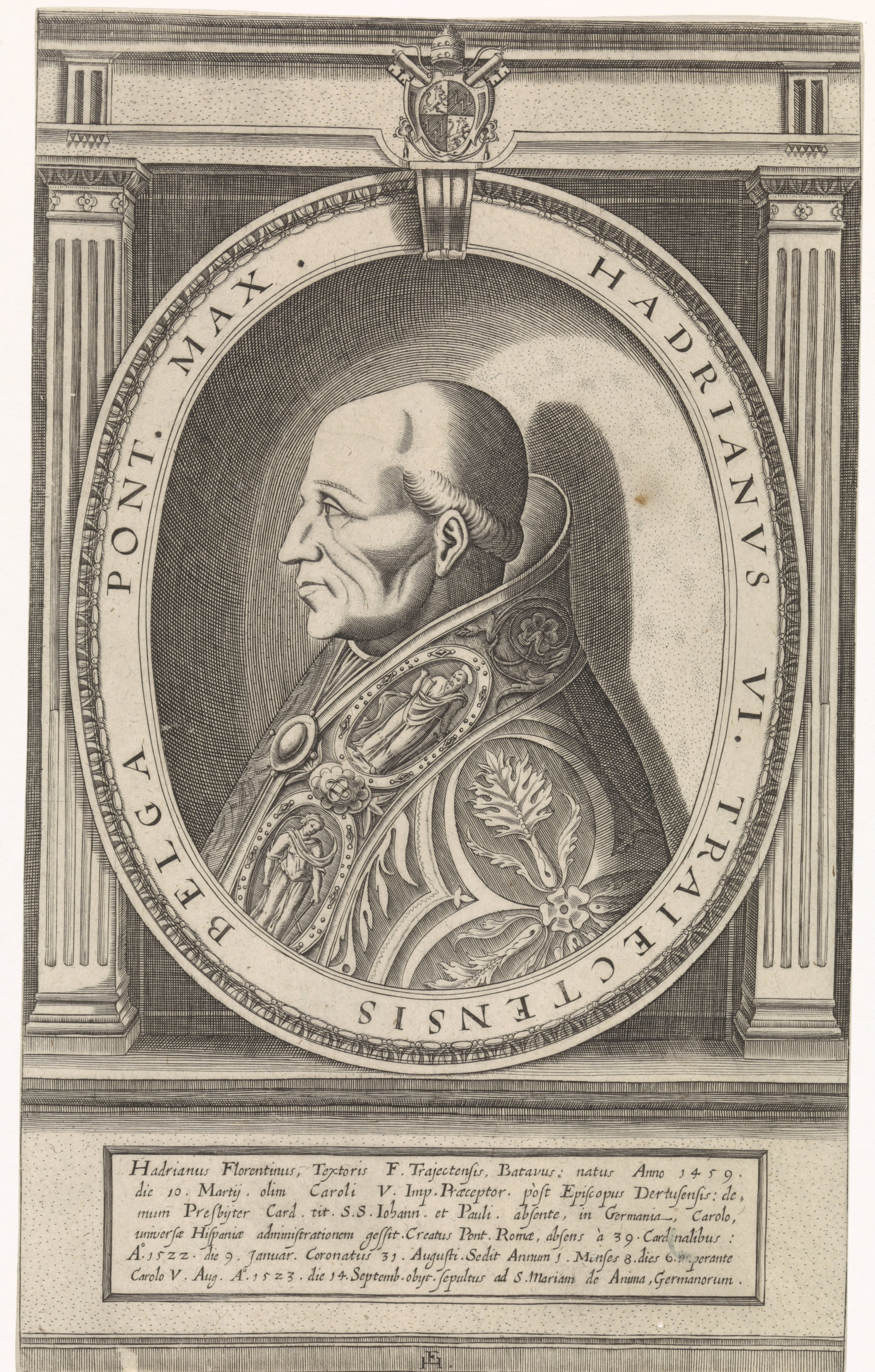 Portret van paus Adrianus VI