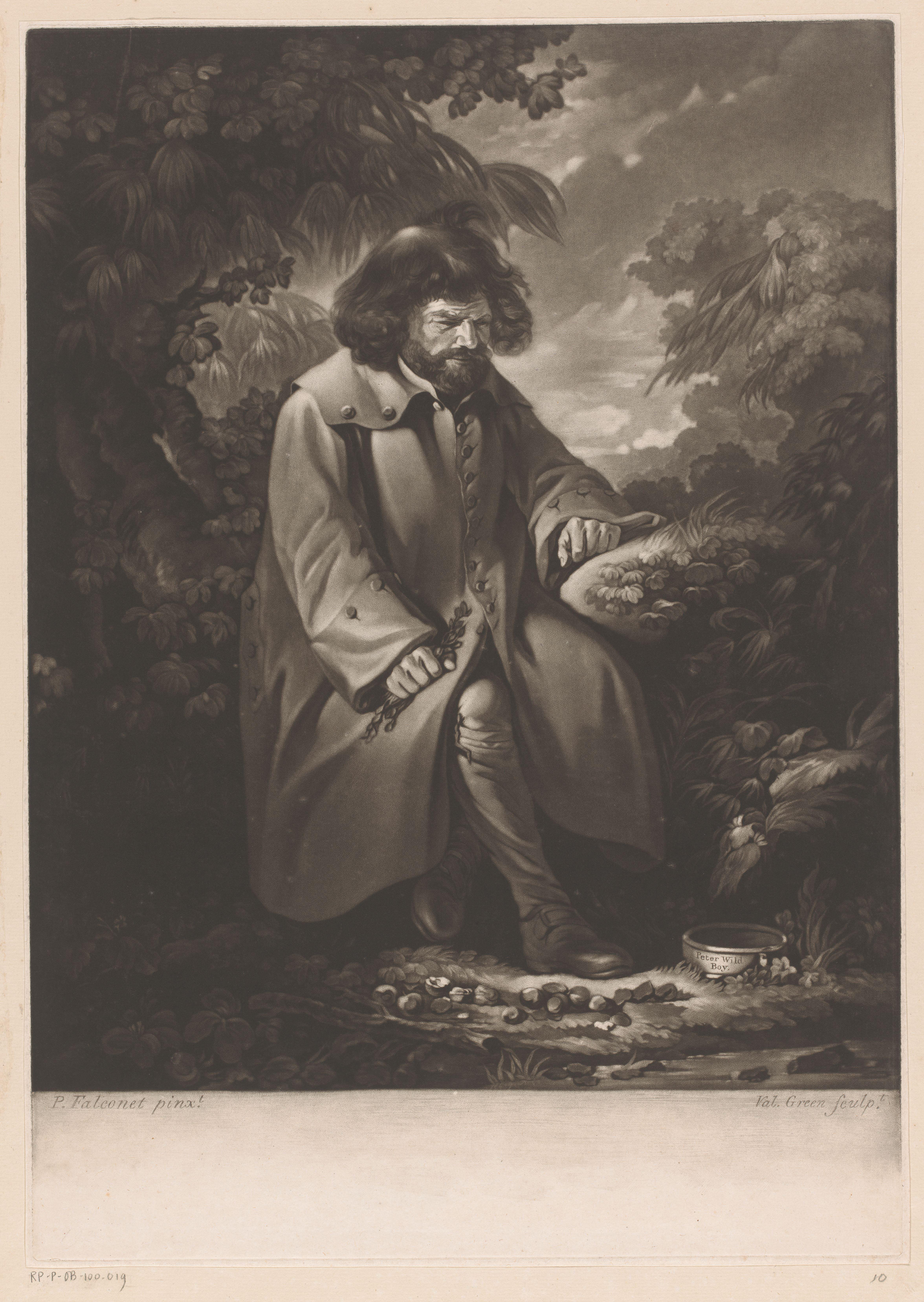 Portret van een man in een bos