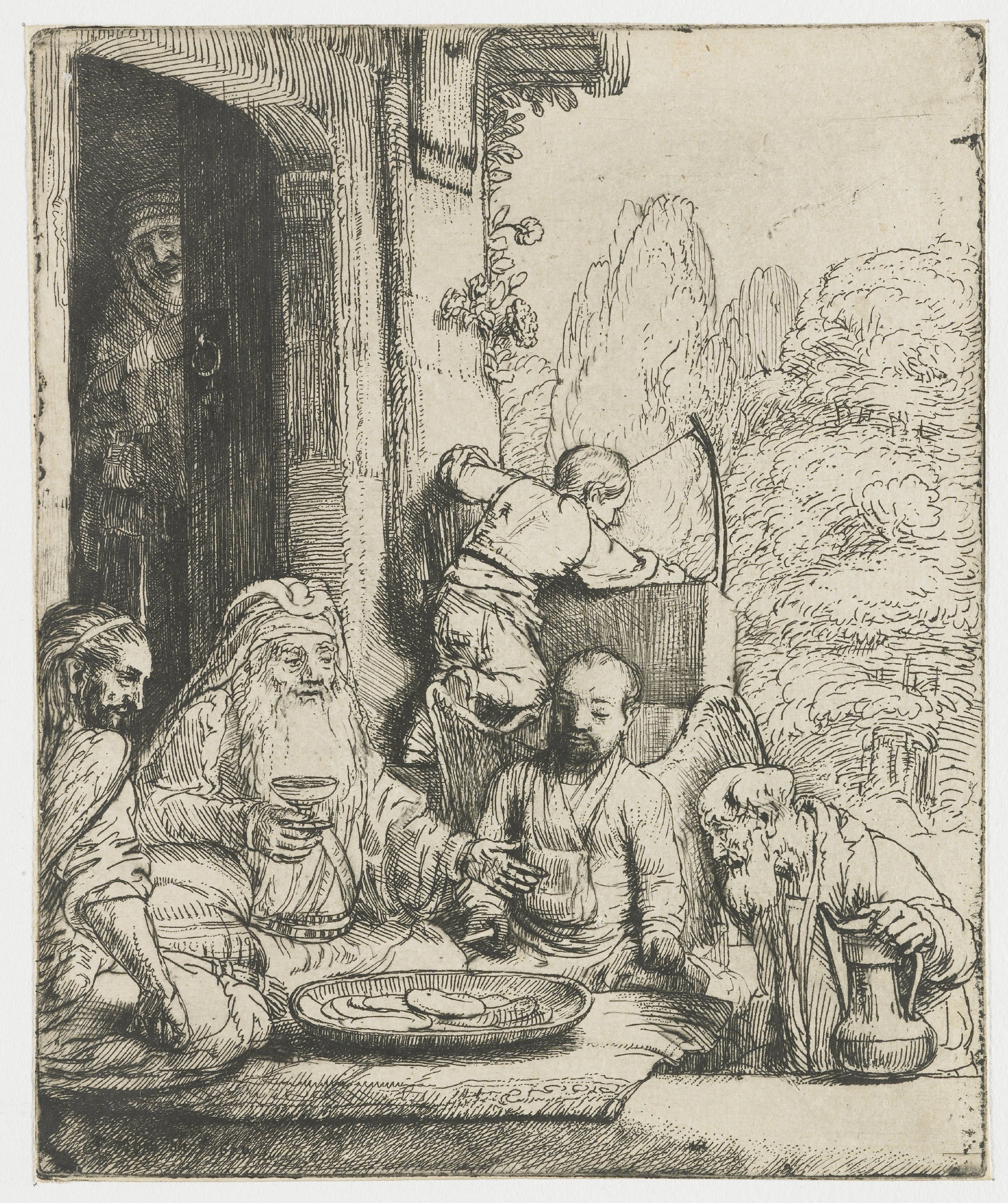 Abraham entertaining the angels