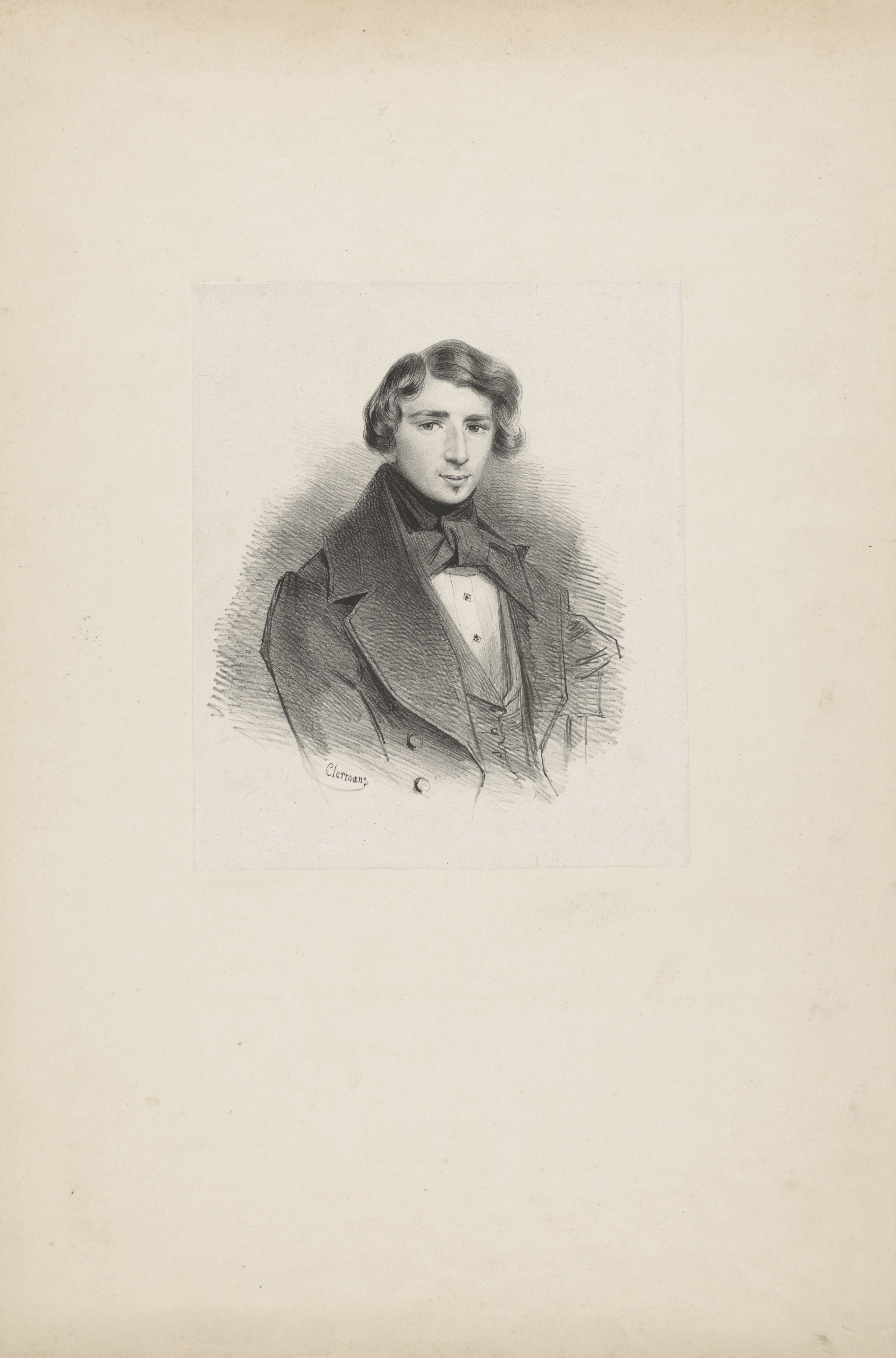 Portret van een onbekende man, waarschijnlijk E. Rensburg