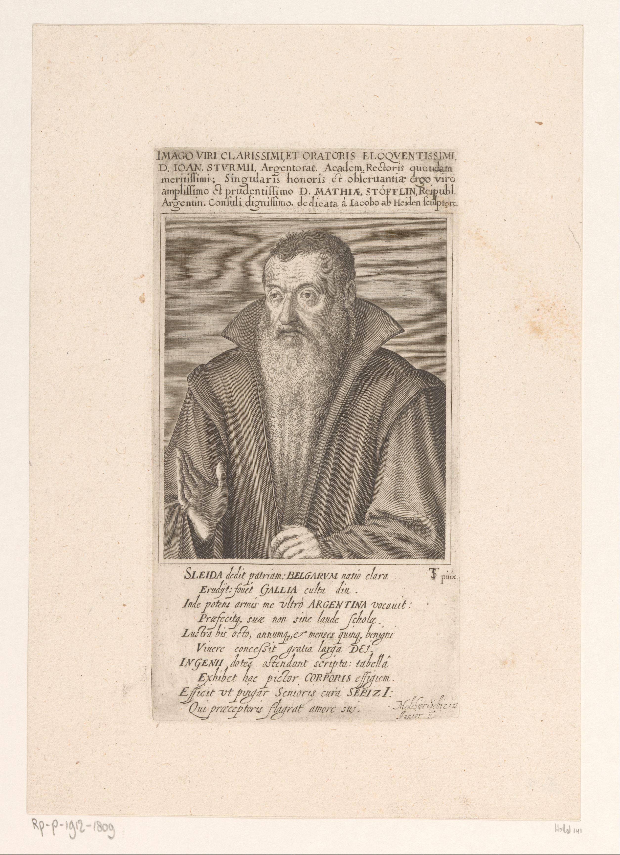 Portret van Johann Sturm