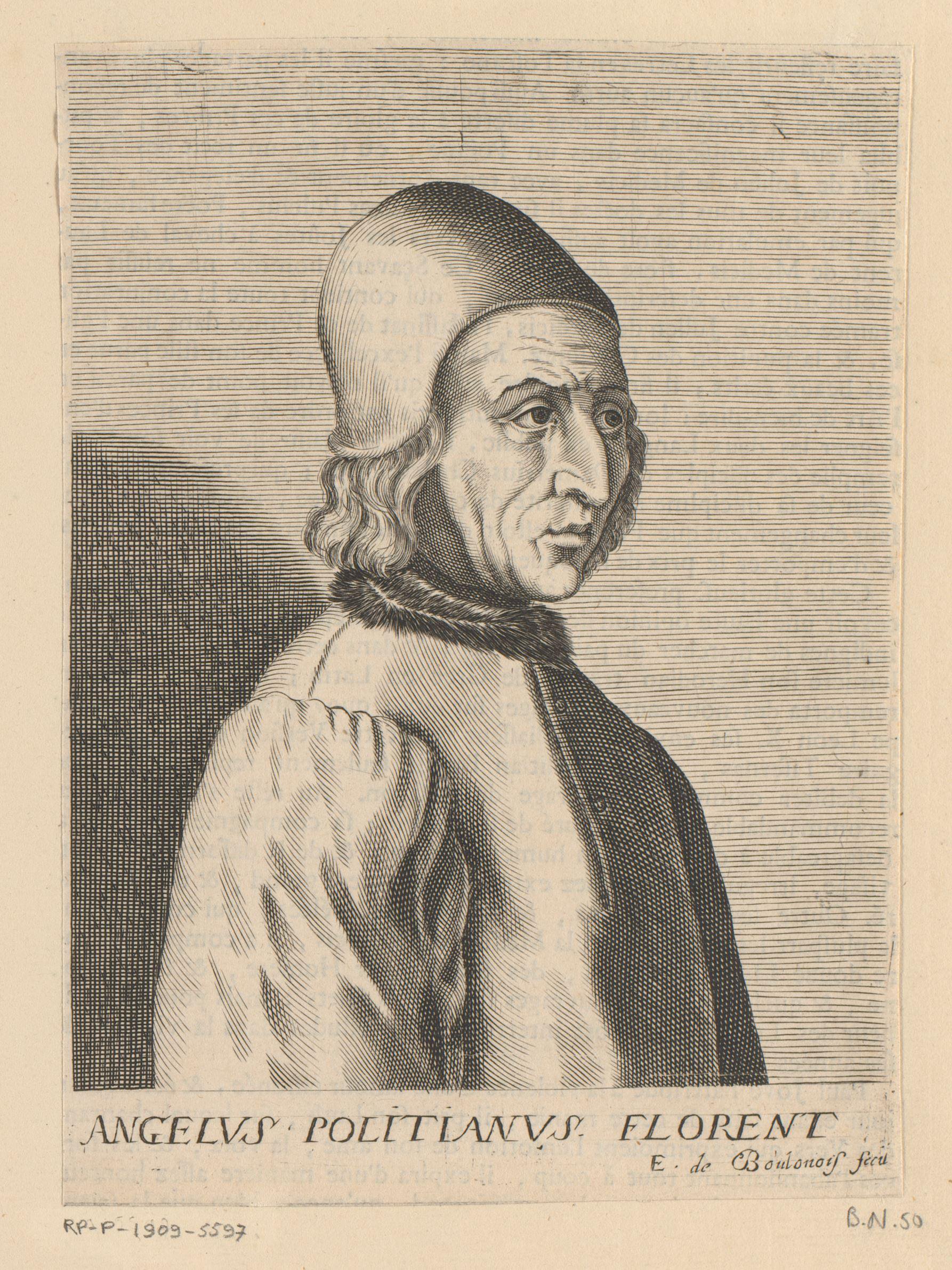 Portret van Agnolo Poliziano