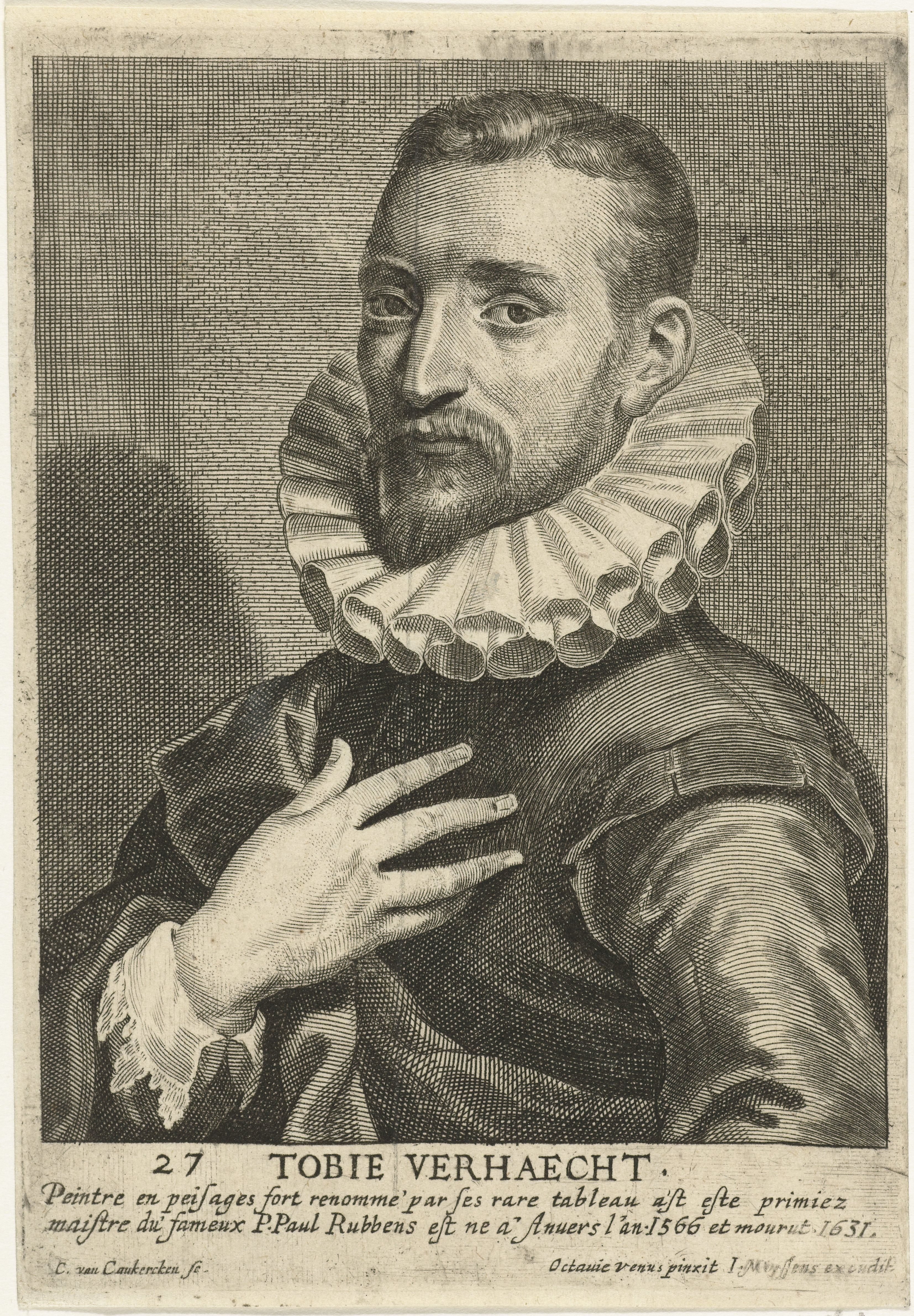 Portret van de schilder Tobias Verhaecht