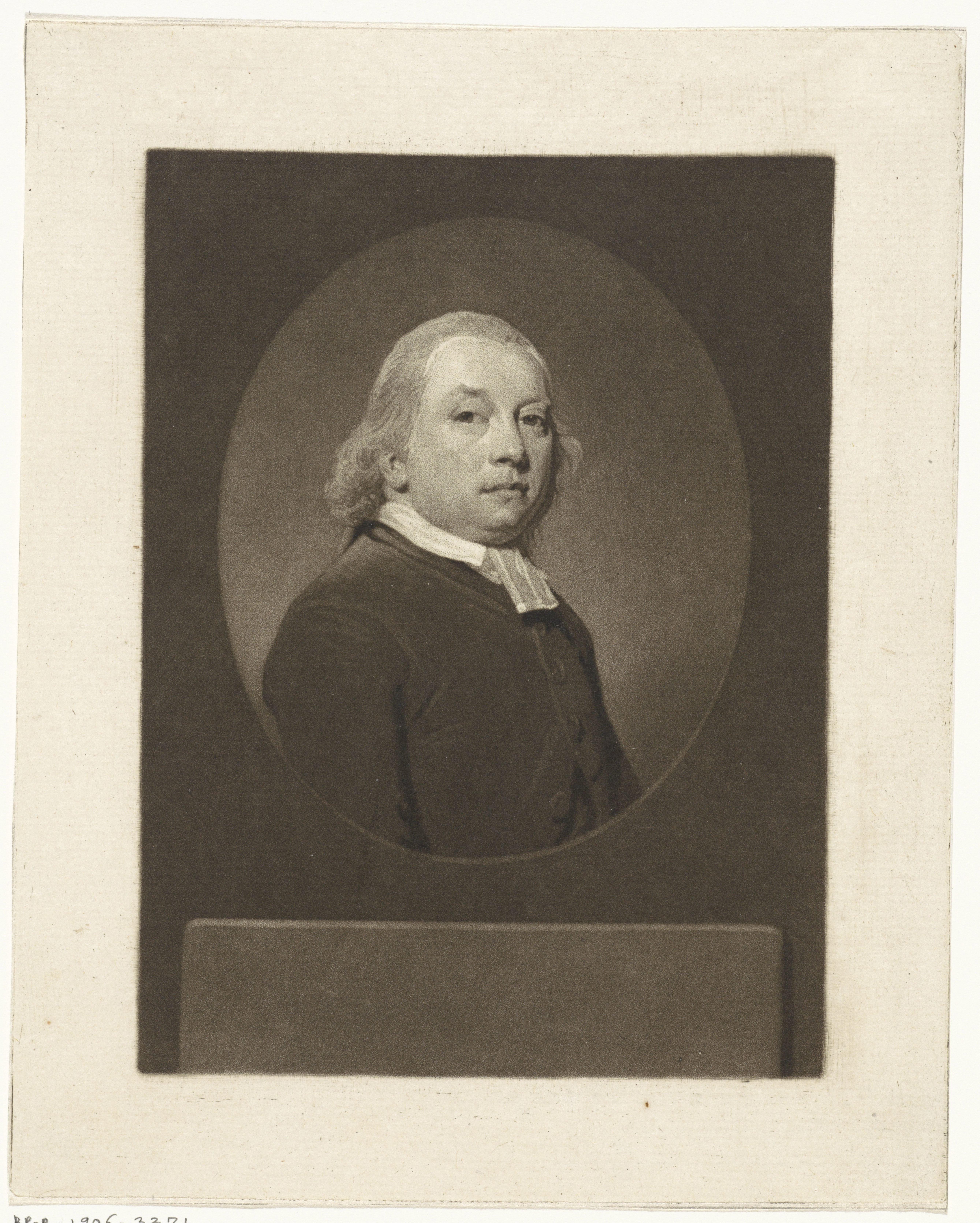 Portret van de predikant Abraham Bowier