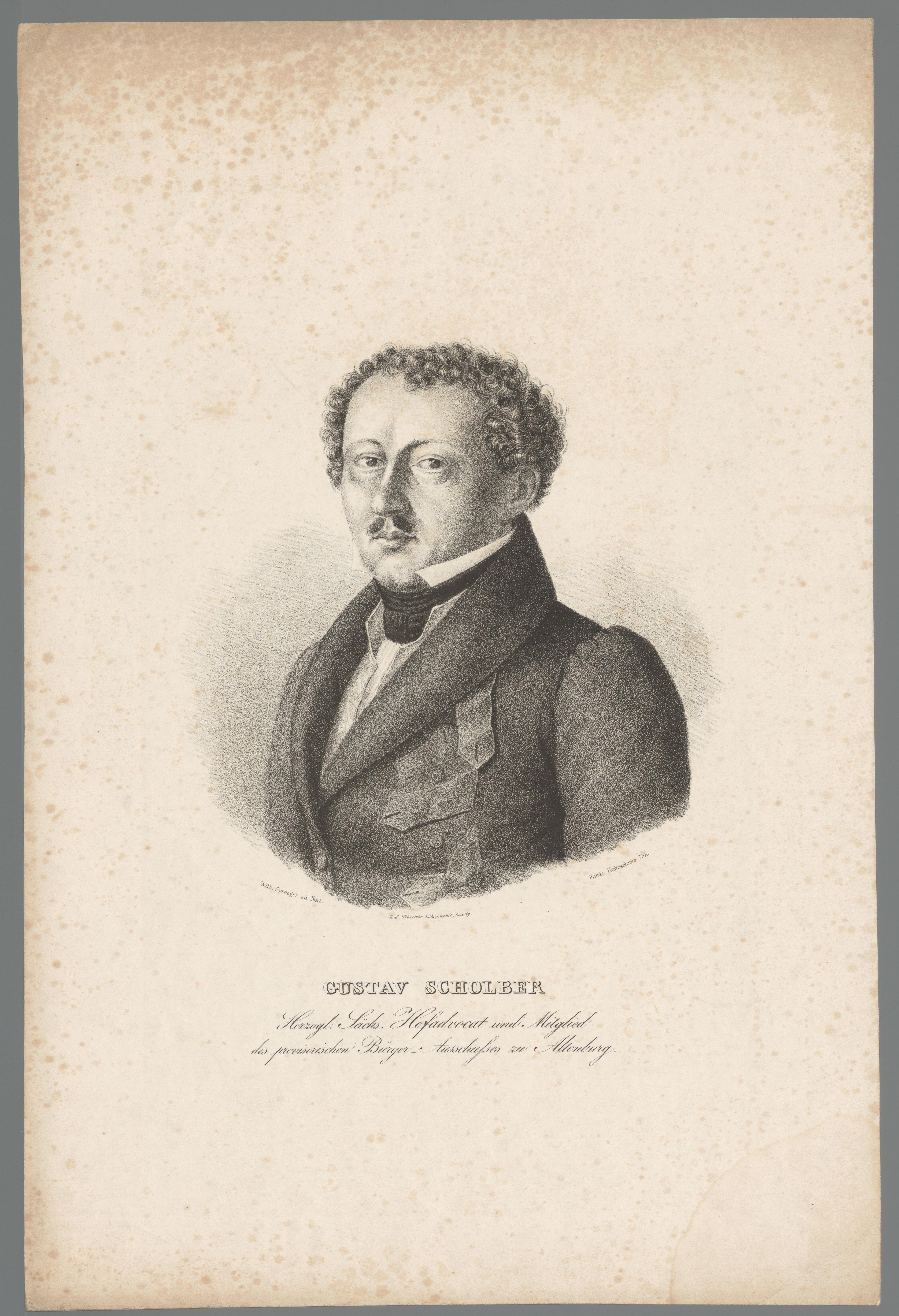 Portret van Gustav Scholber
