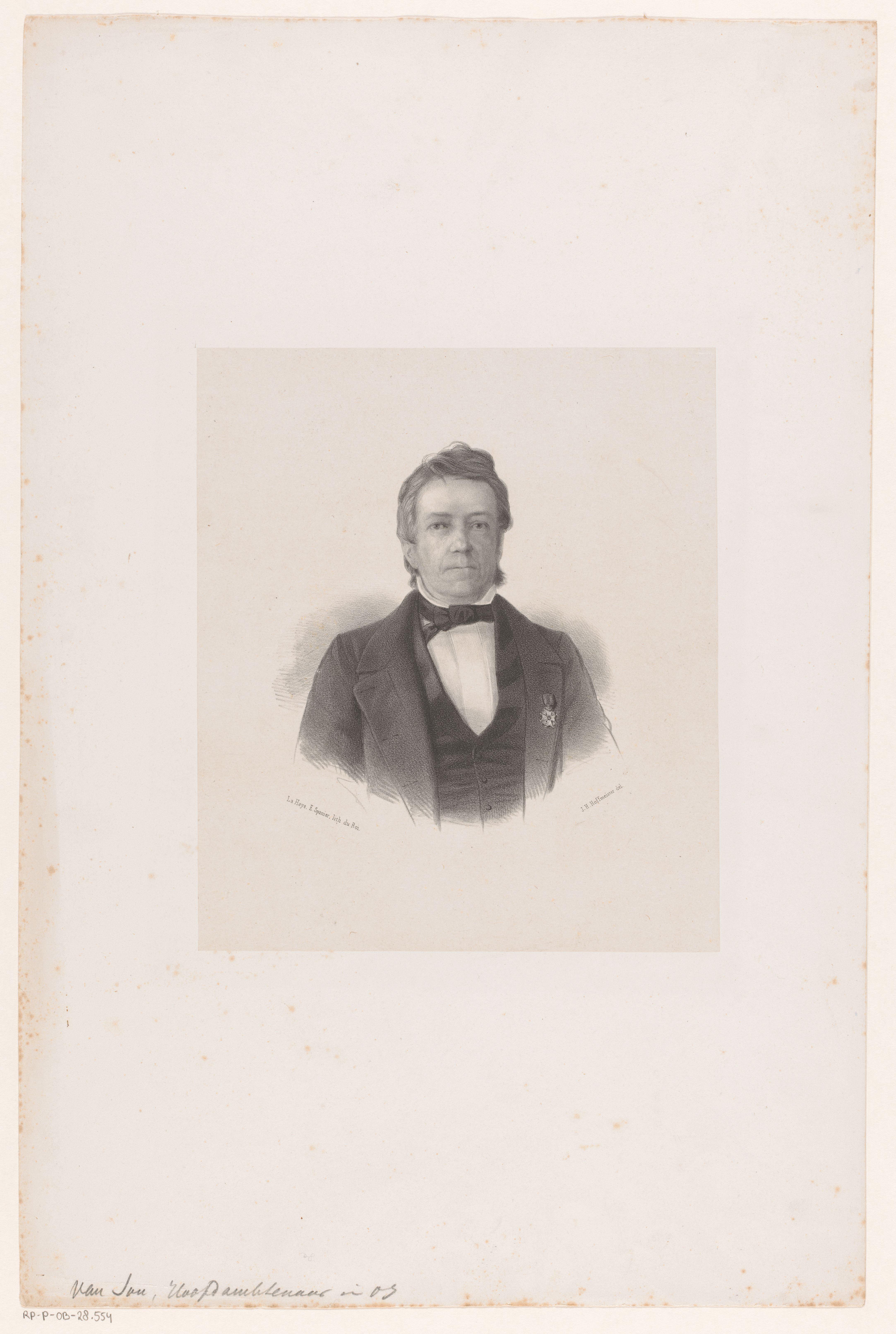 Portret van een onbekende man