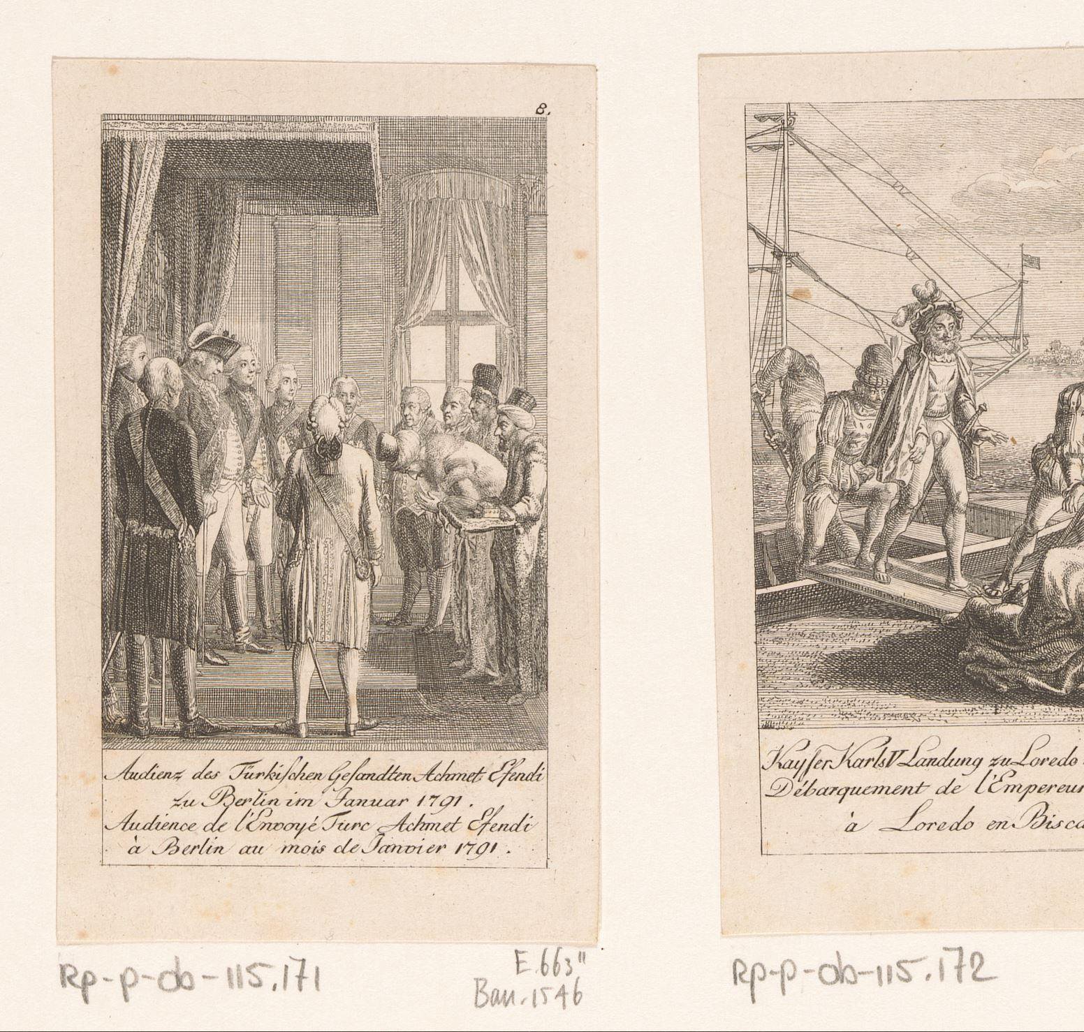 Ahmed Efendi op audiëntie bij Frederik II