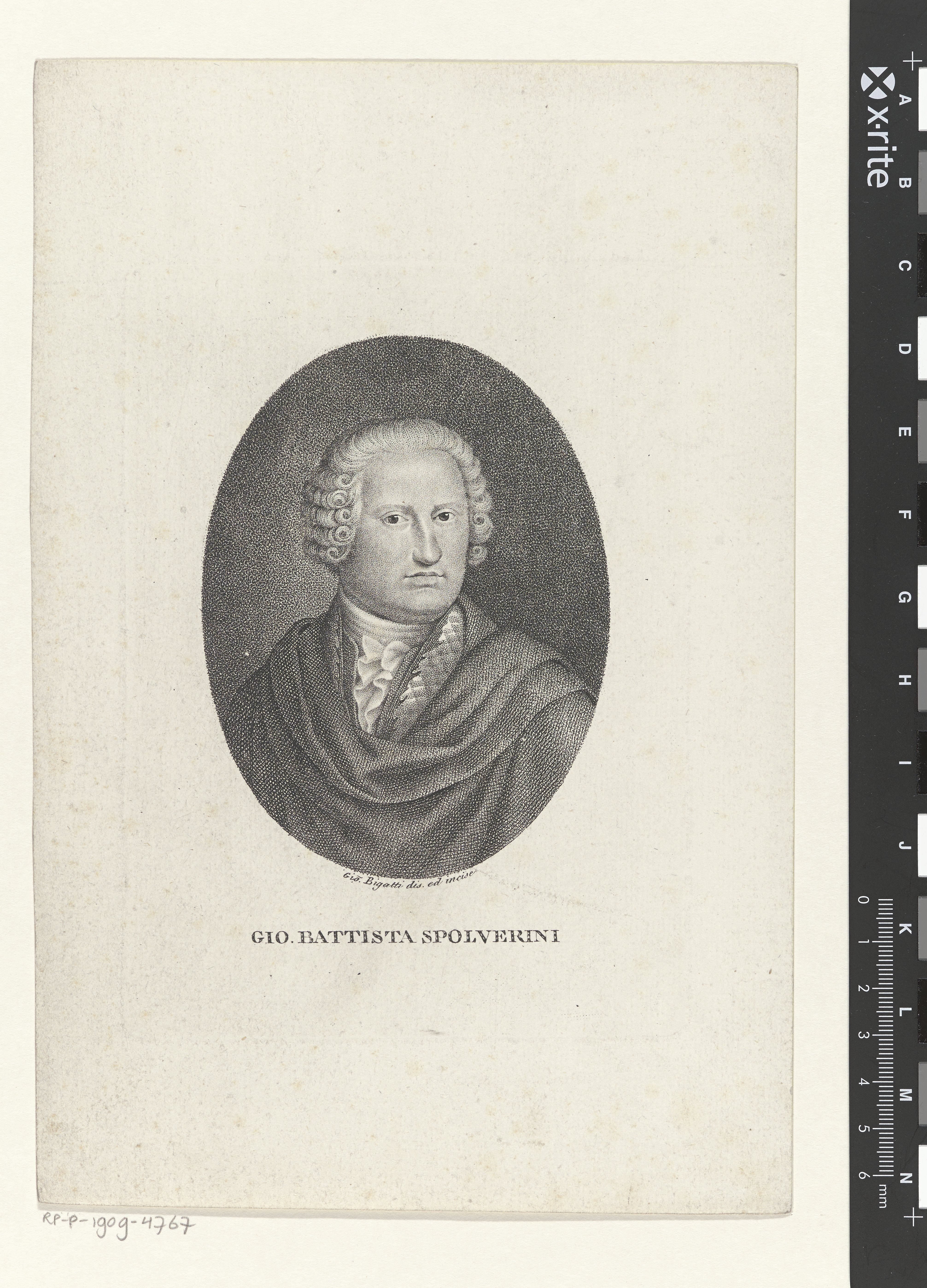 Portret van Giovanni Battista Spolverini