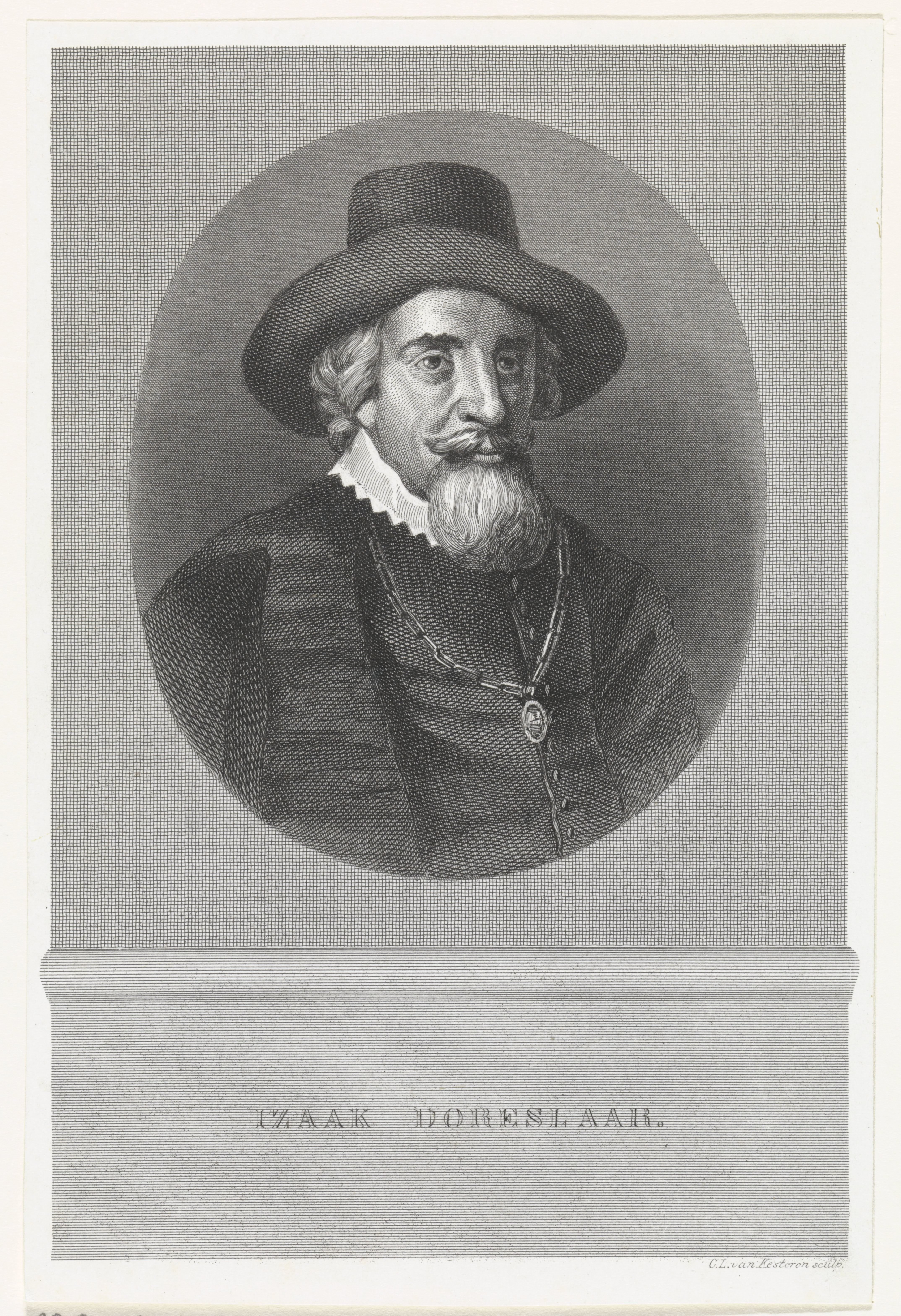 Portret van Isaäc Doreslaer