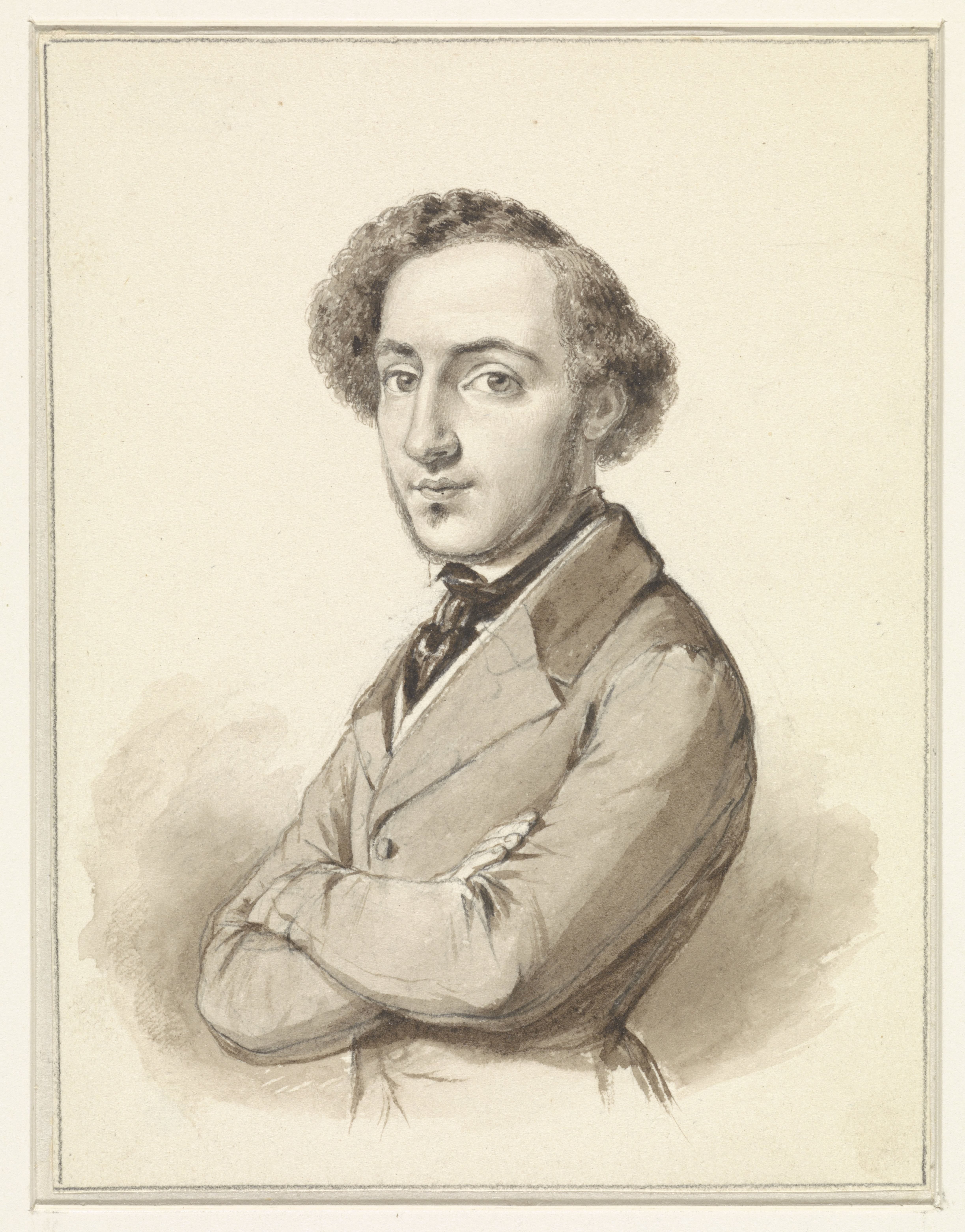 Zelfportret van Moritz Calisch