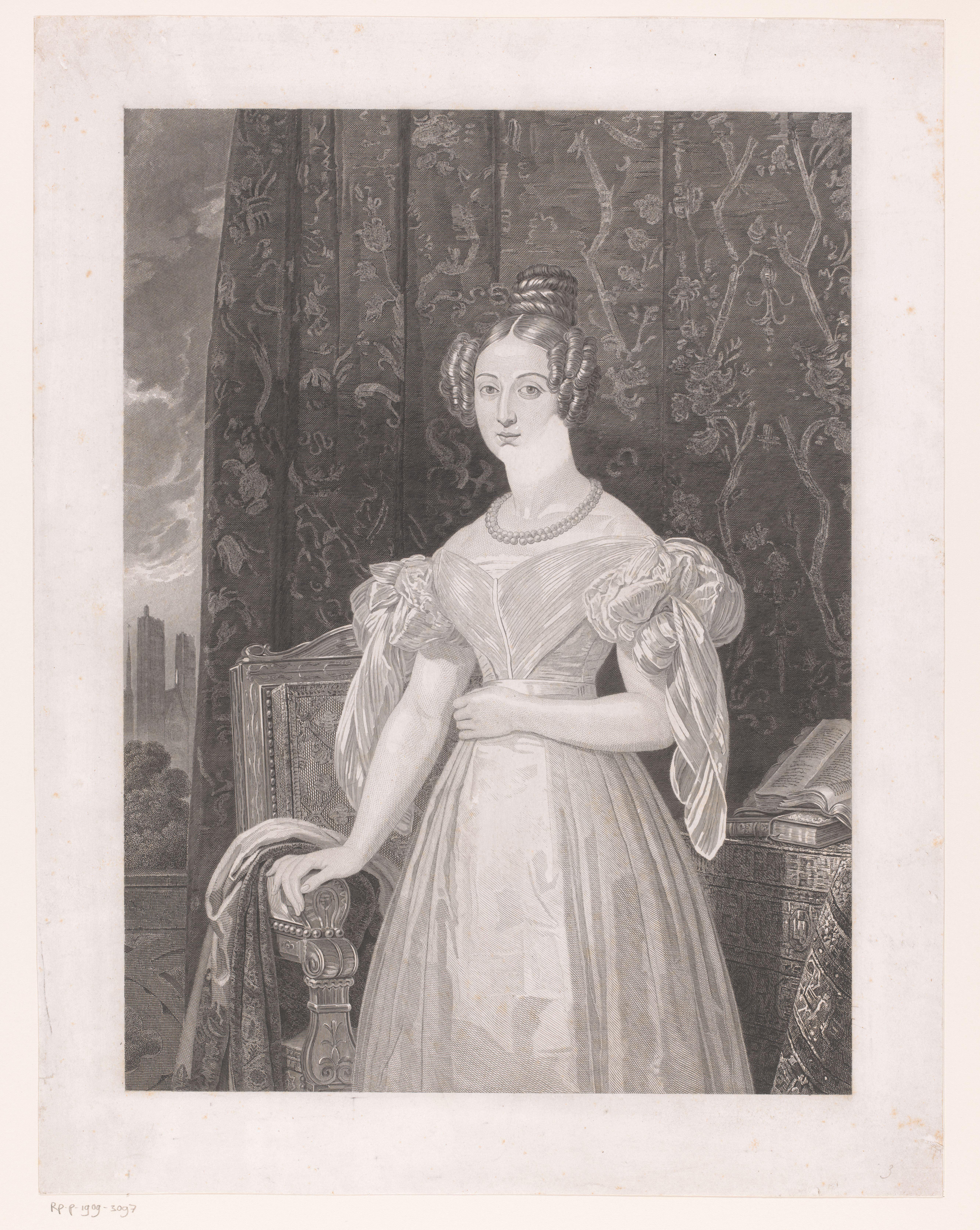 Portret van Louise Marie van Orléans