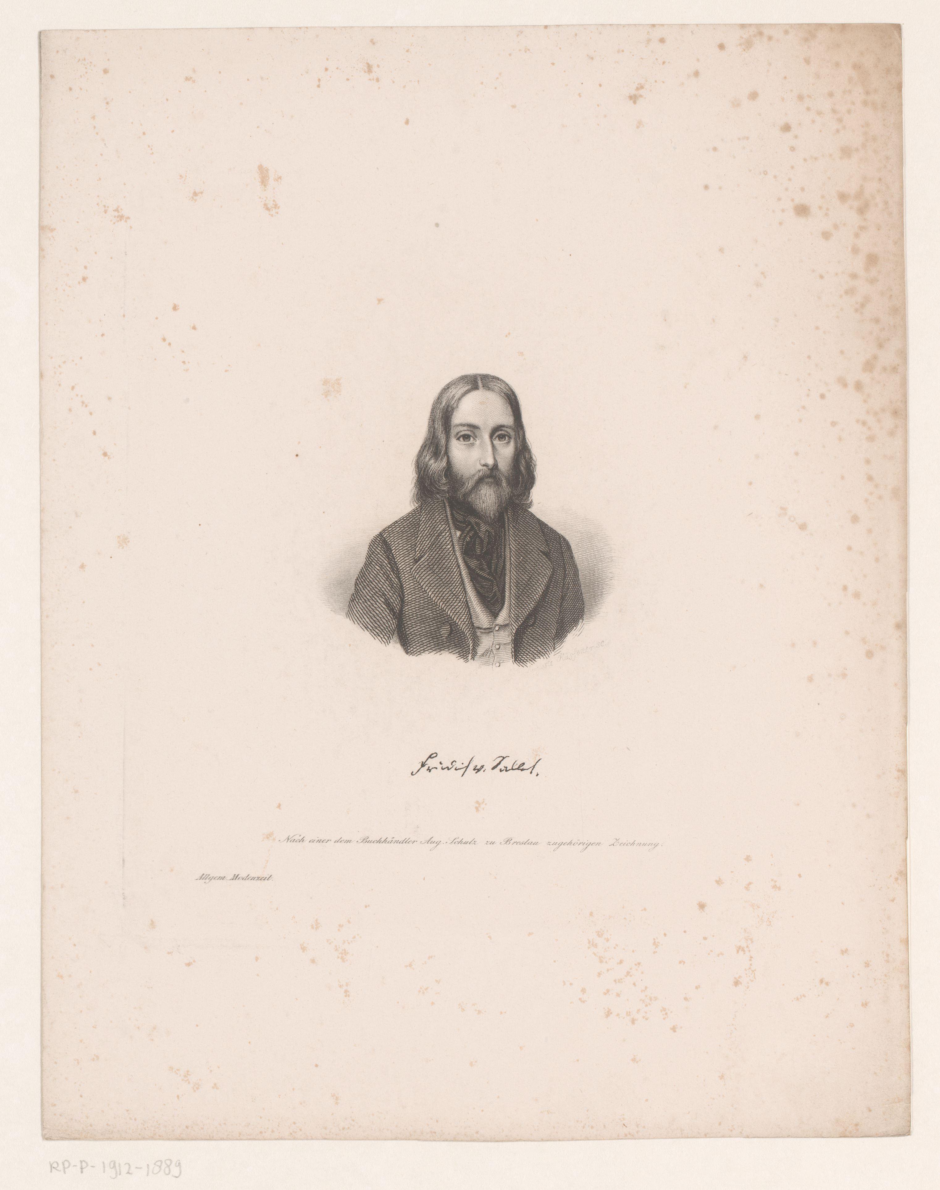 Portret van Friedrich von Sallet